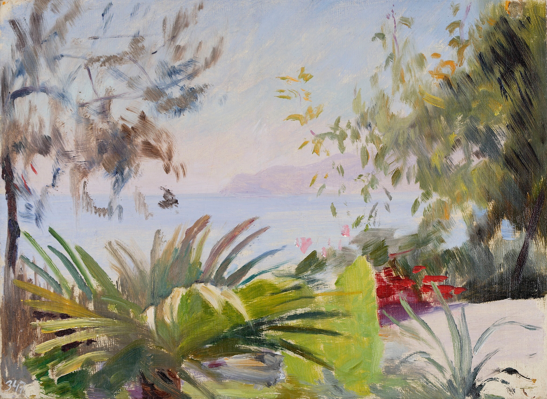 Bakhchi-Dere villa in Yalta, oil on canvas by Jan Ciągliński