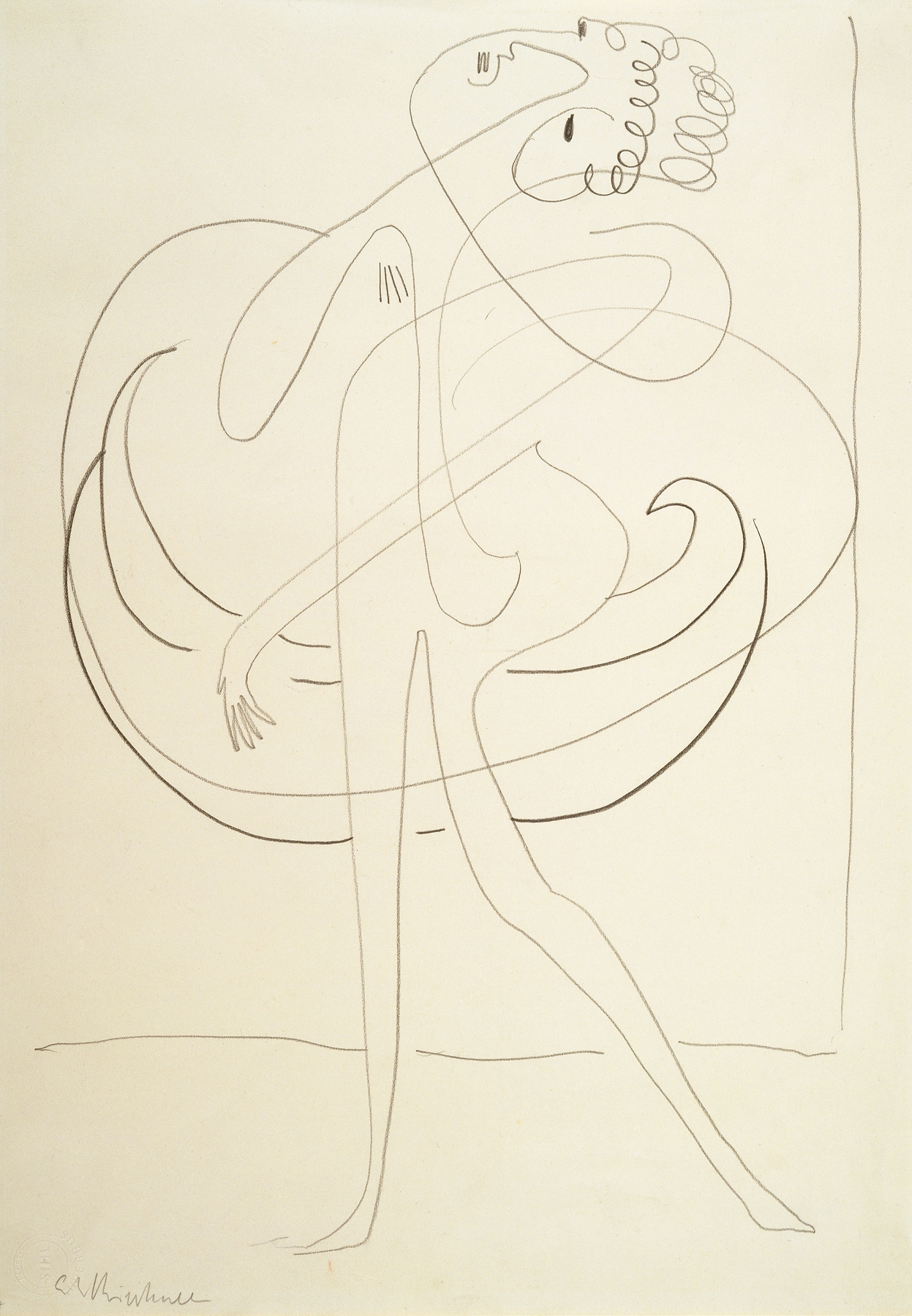 A Dancer, by Ernst Ludwig Kirchner, public domain