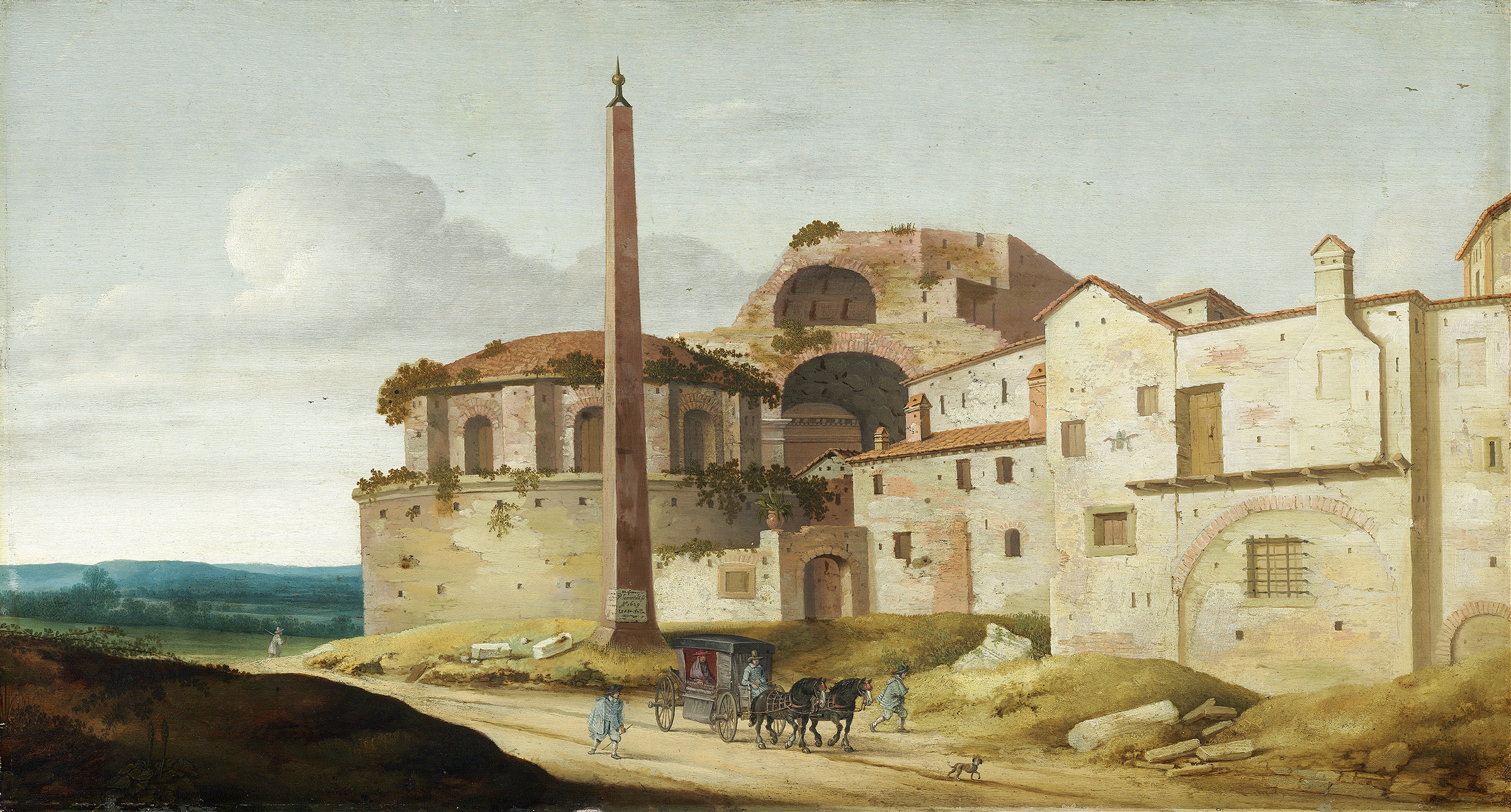 Church of Santa Maria della Febbre,Rome, by Pieter Jansz Saenredam, public domain