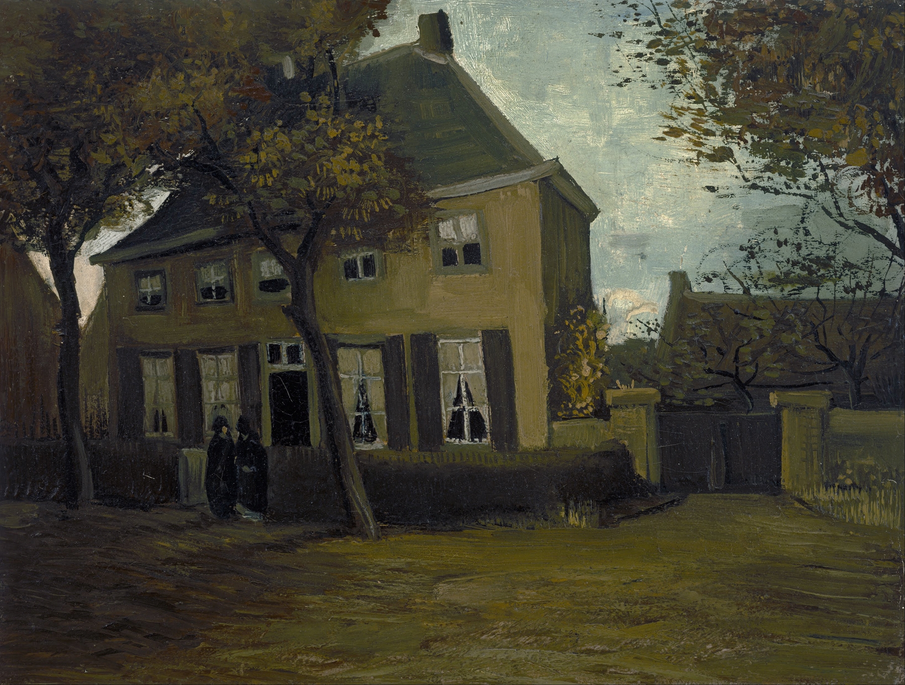 The vicarage at Nuenen, by Vincent van Gogh, public domain