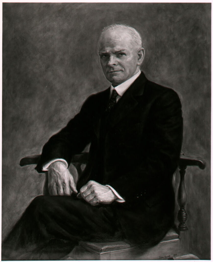 Portrait of William Parker Cooke, oil on canvas by Pietro Pezzati