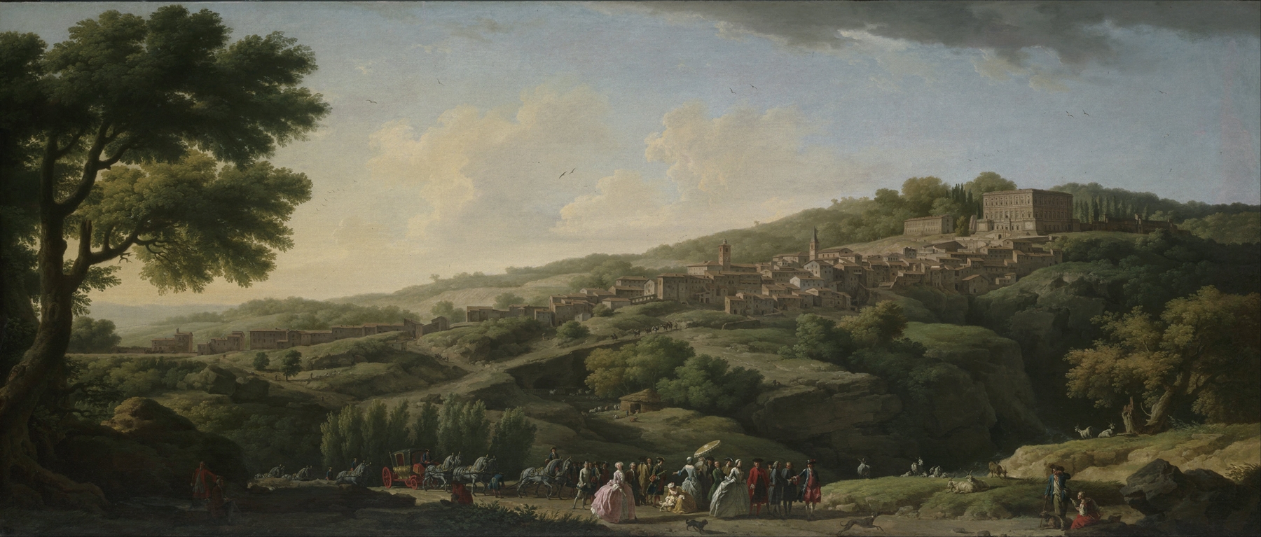 Villa at Caprarola, by Claude-Joseph Vernet, public domain