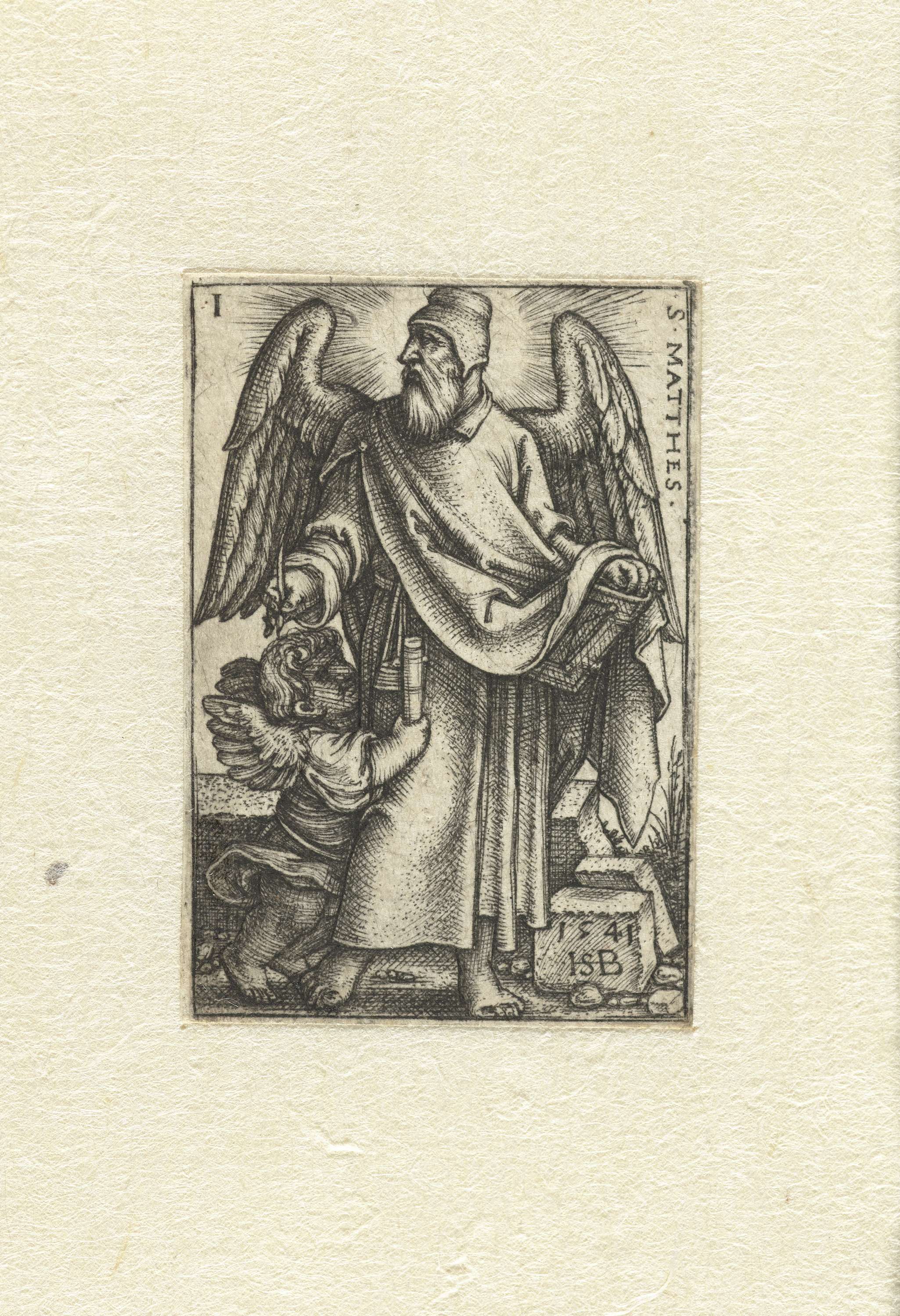 Portrait of Matteüs, engraving by Hans Sebald Beham