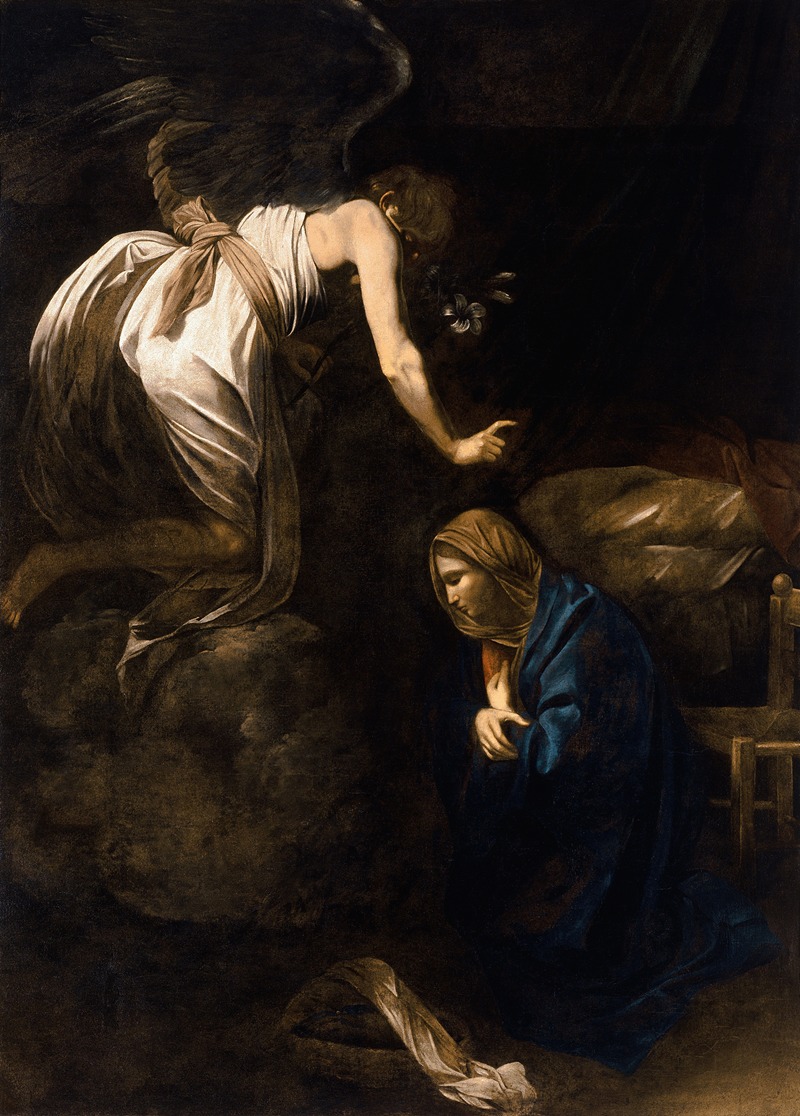 The Annunciation, by Caravaggio, public domain