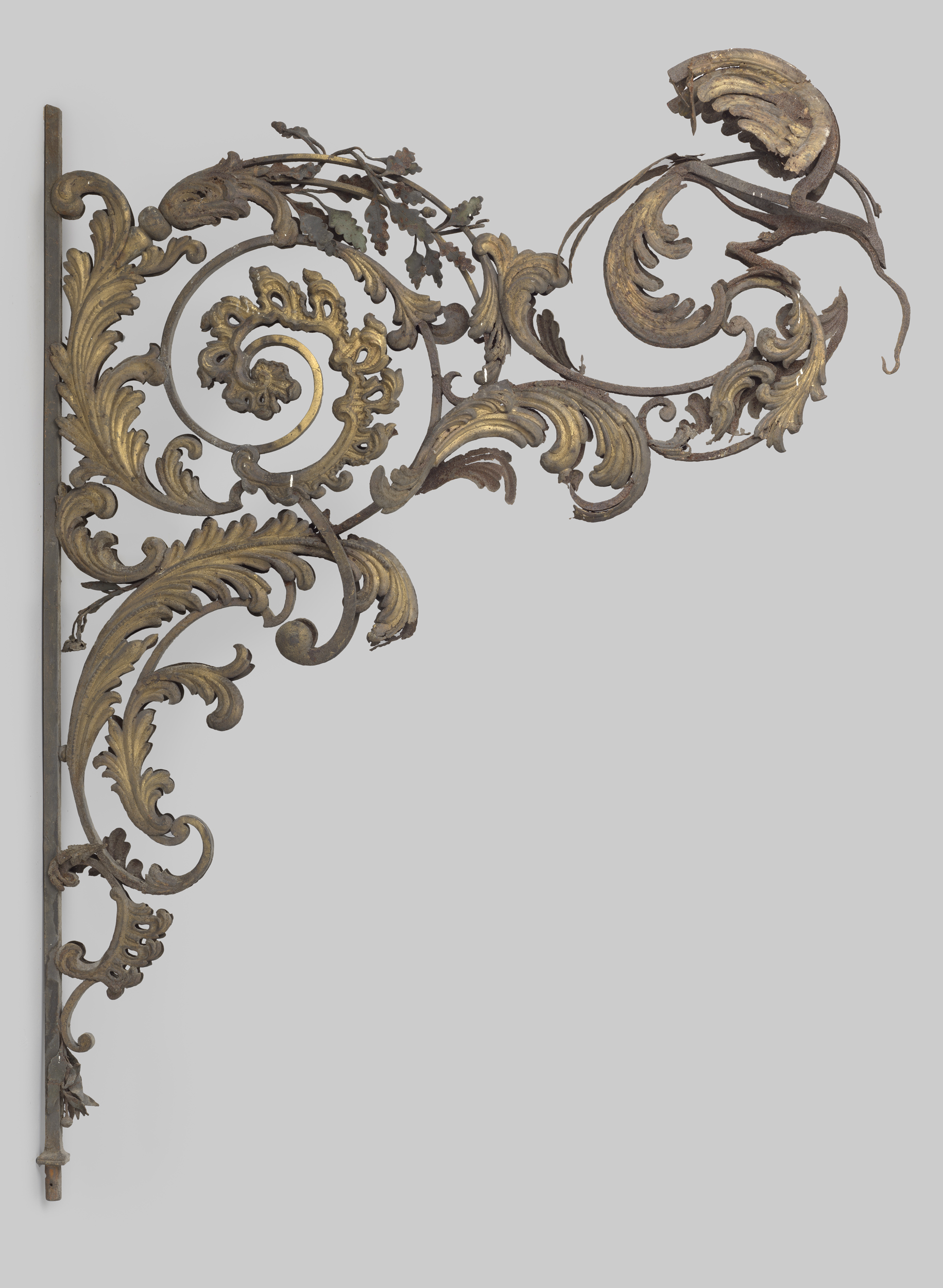 Bronze sculpture by Jean Lamour featuring intricate carvings and play of light.