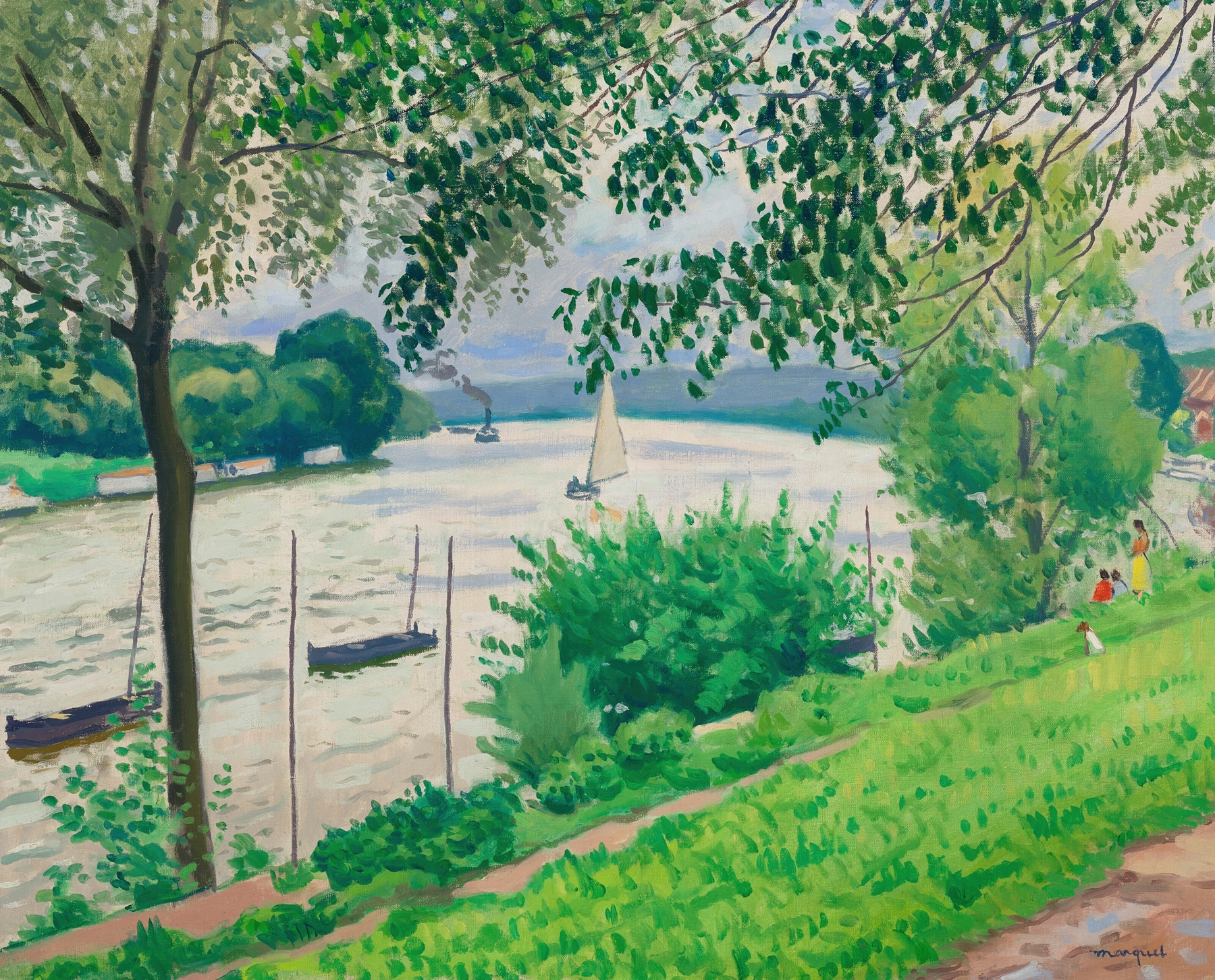 Triel, Bord de Seine, by Albert Marquet, public domain