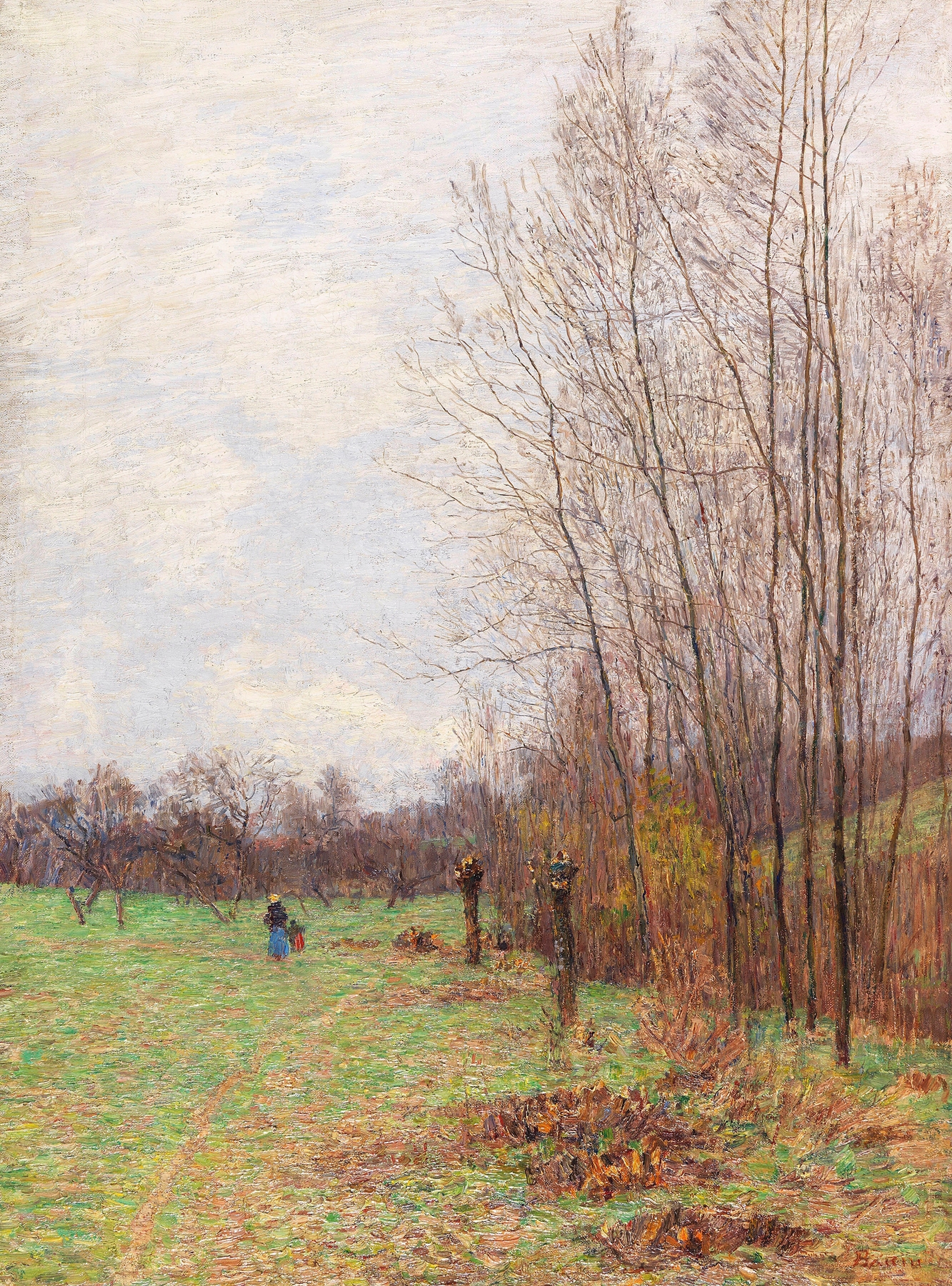 Waldrand im Vorfrühling (wohl bei Goppeln), by Paul Baum, public domain