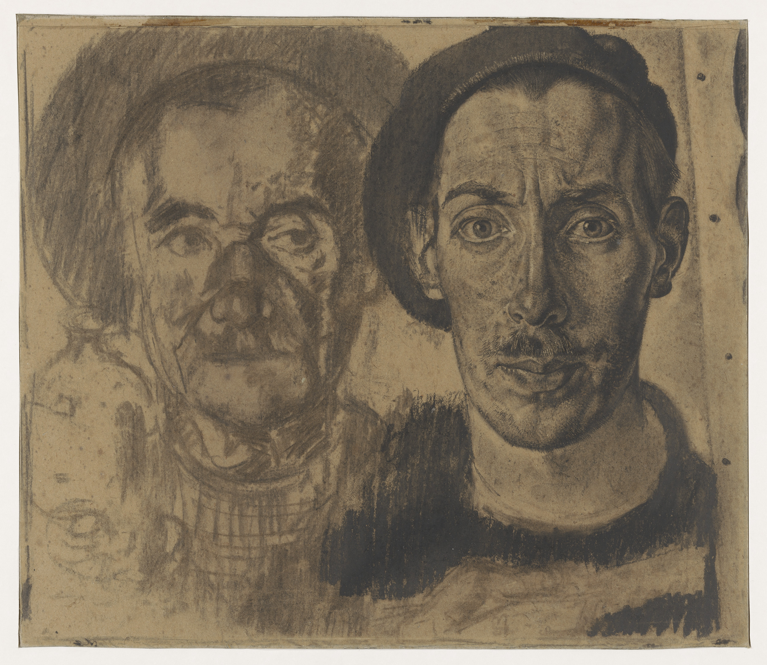 Portrait of Libbe and Dick Ket, oil on canvas by Dick Ket