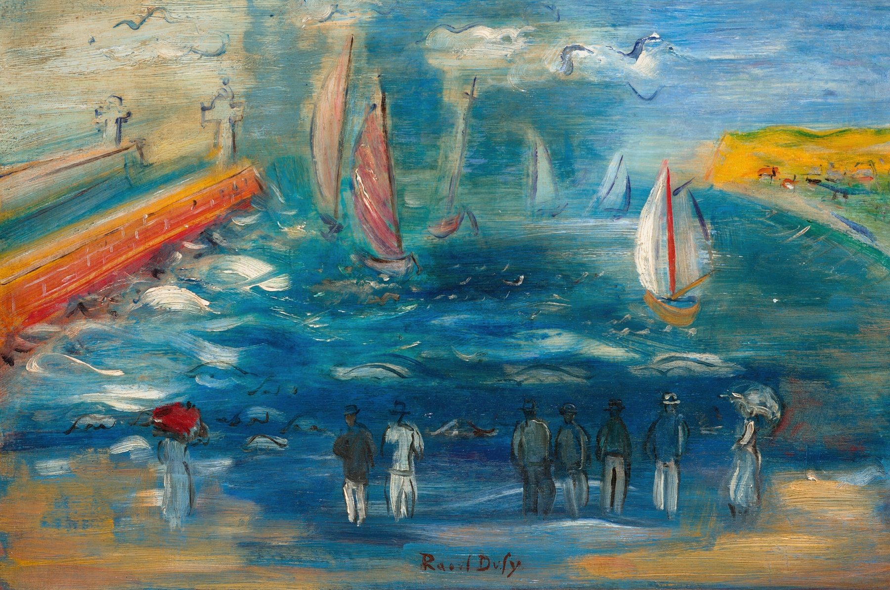 Départ des régates, by Raoul Dufy, public domain