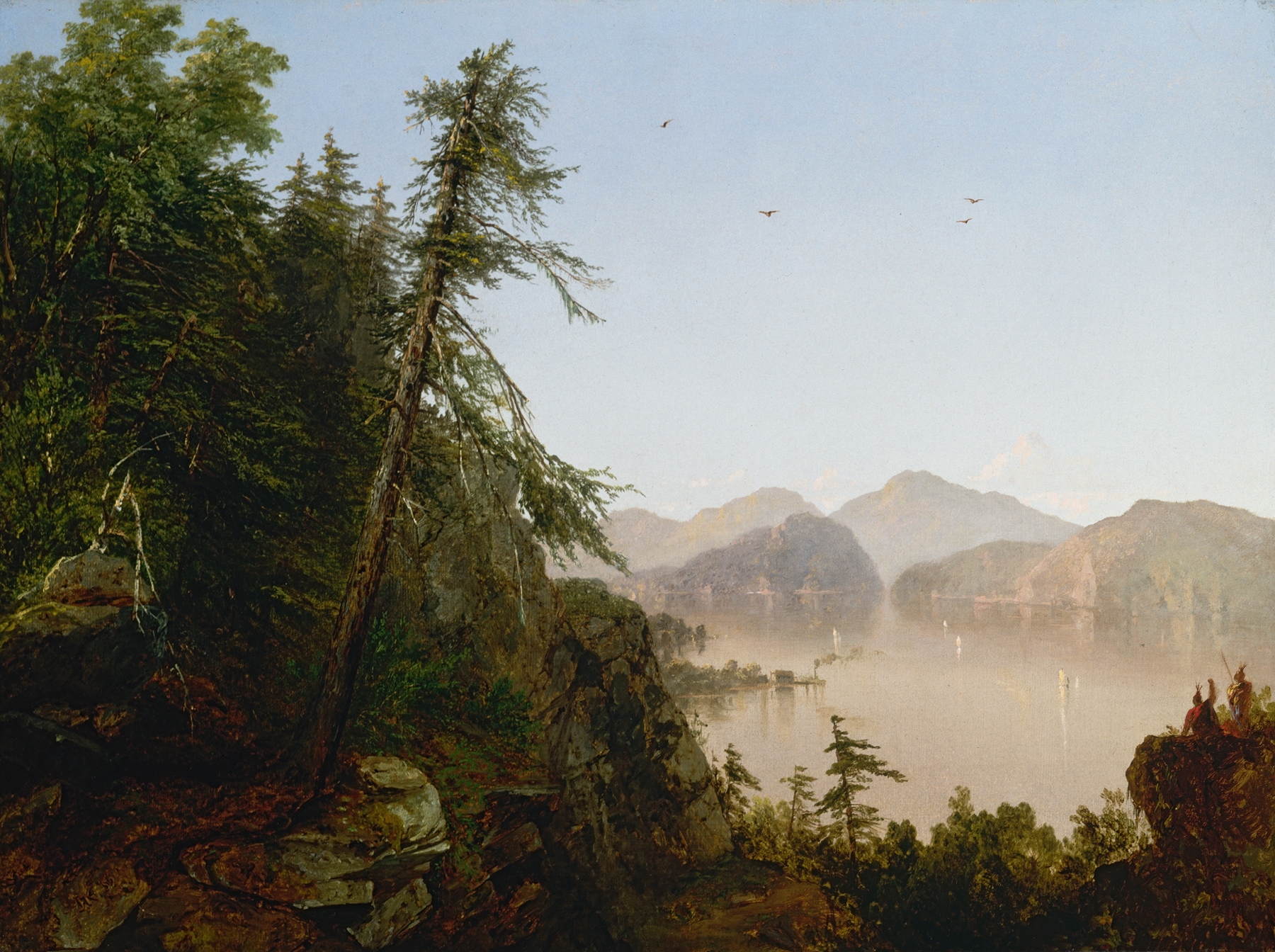 Along The Hudson, by John Frederick Kensett, public domain