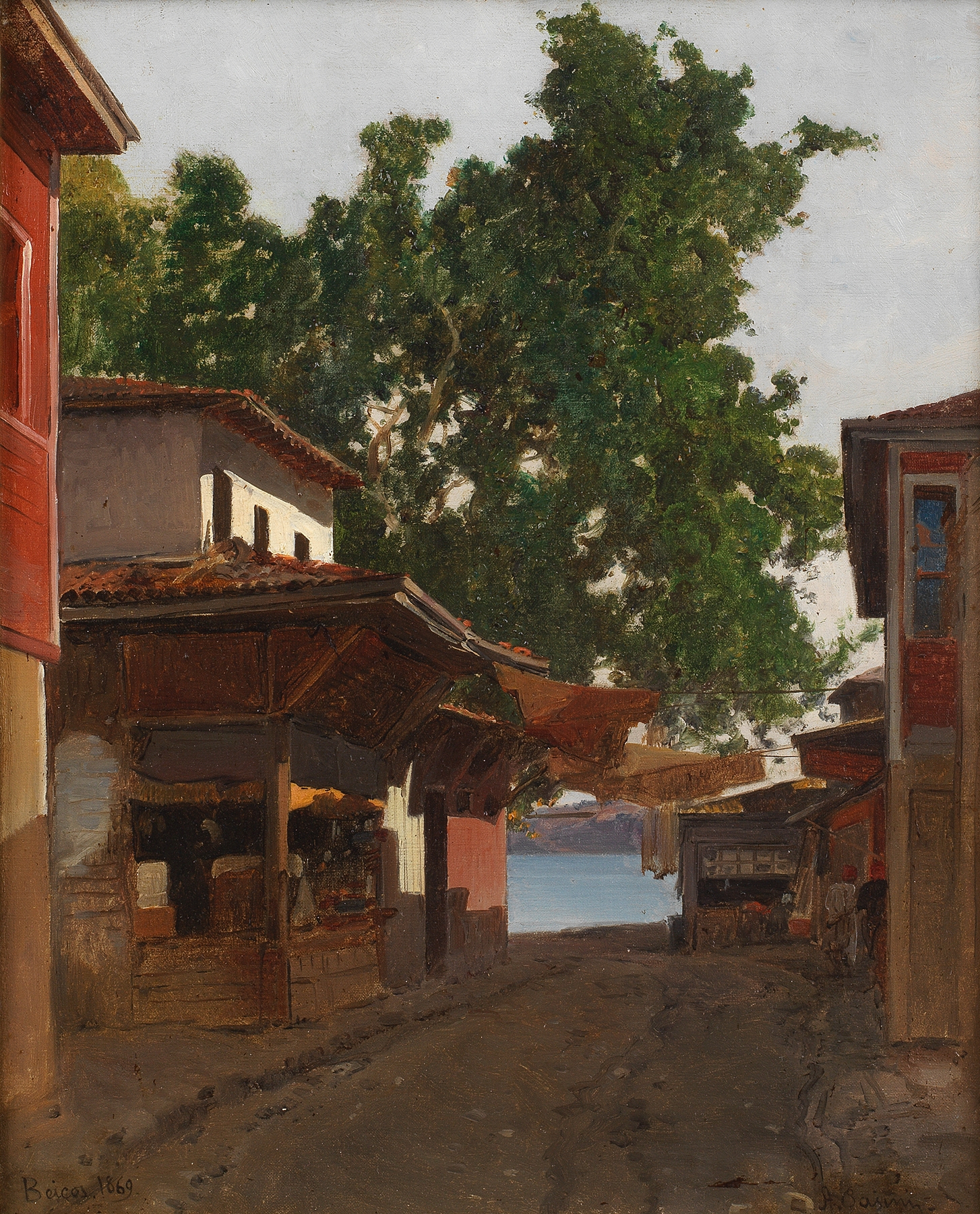 Beicos – via tra Beicos e il Bosforo, Instanbul, by Alberto Pasini, public domain
