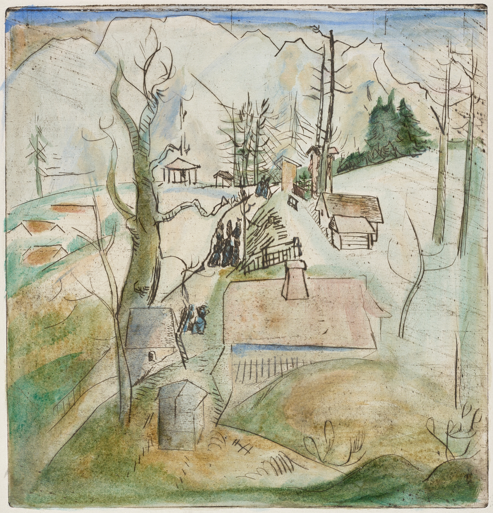 Calvarienberg, Mittenwald, by Rudolf Grossmann, public domain