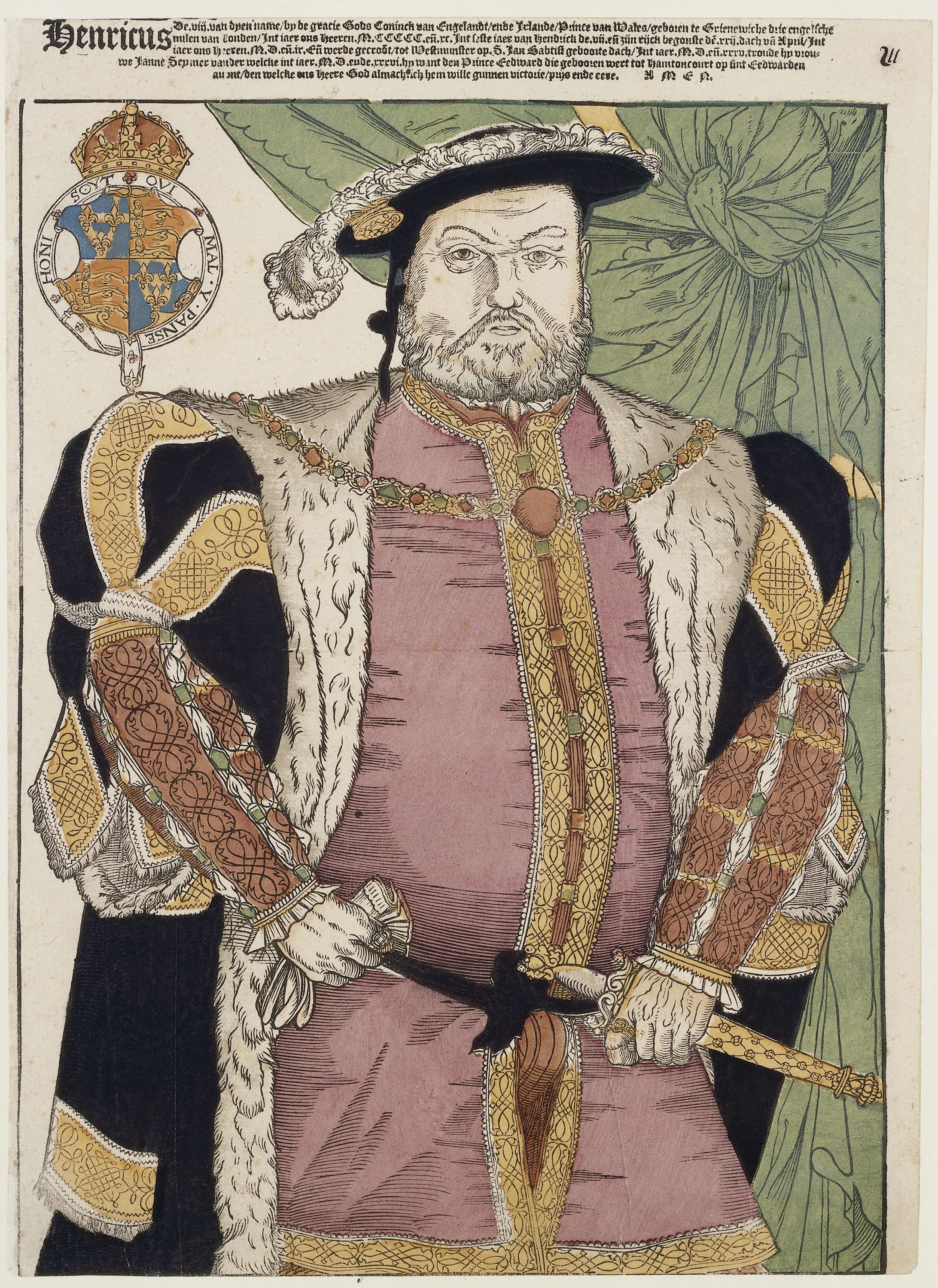 Portret van Hendrik VIII van Engeland, by Cornelis Anthonisz., public domain