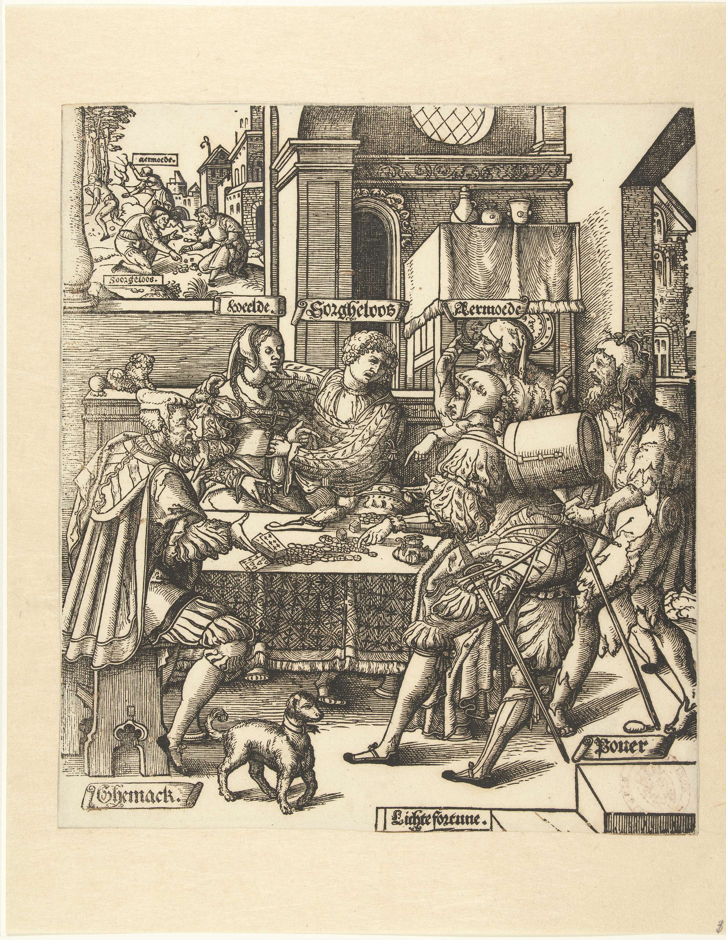 Het gokspel, by Cornelis Anthonisz., public domain