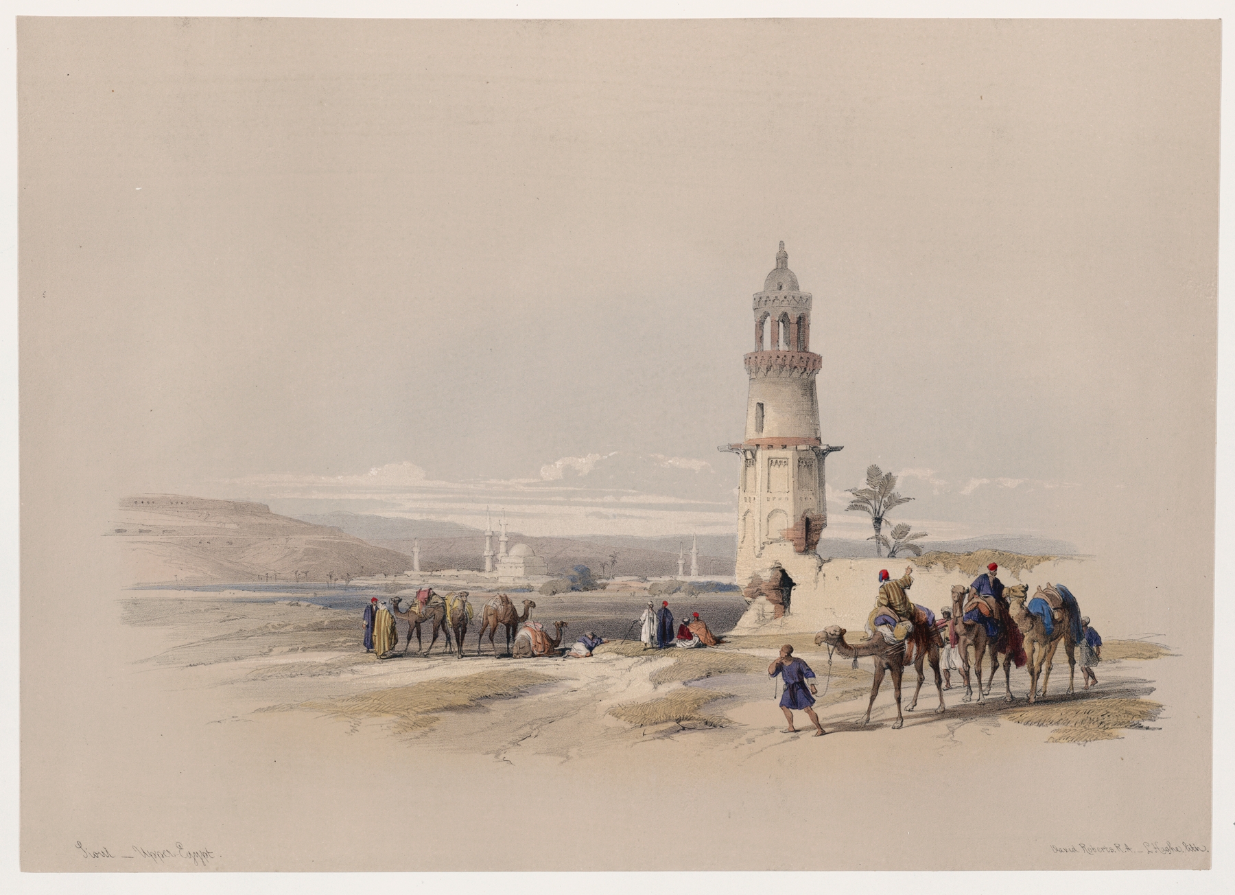 Siout [Asyût]. Upper Egypt., by David Roberts, public domain
