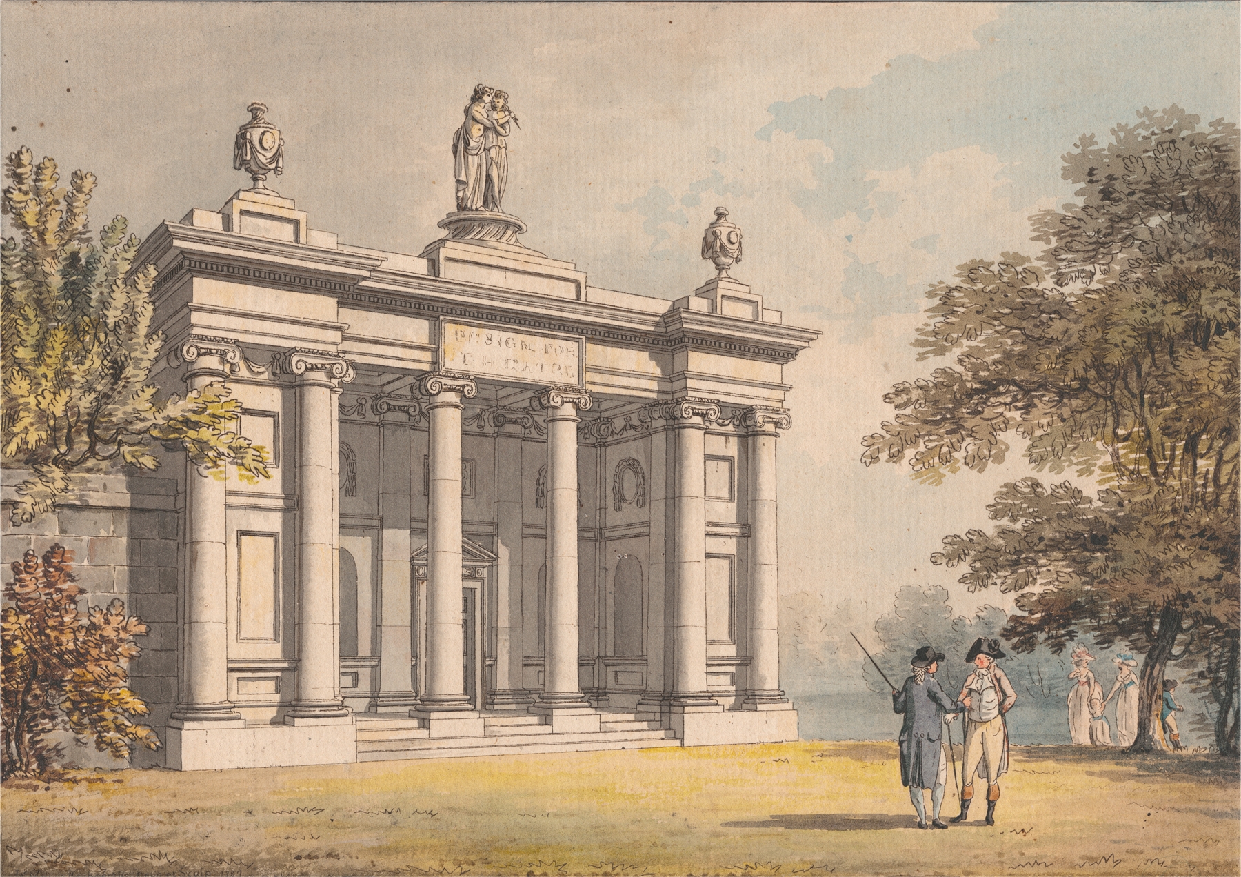 Design for a Theatre, by James Malton, public domain