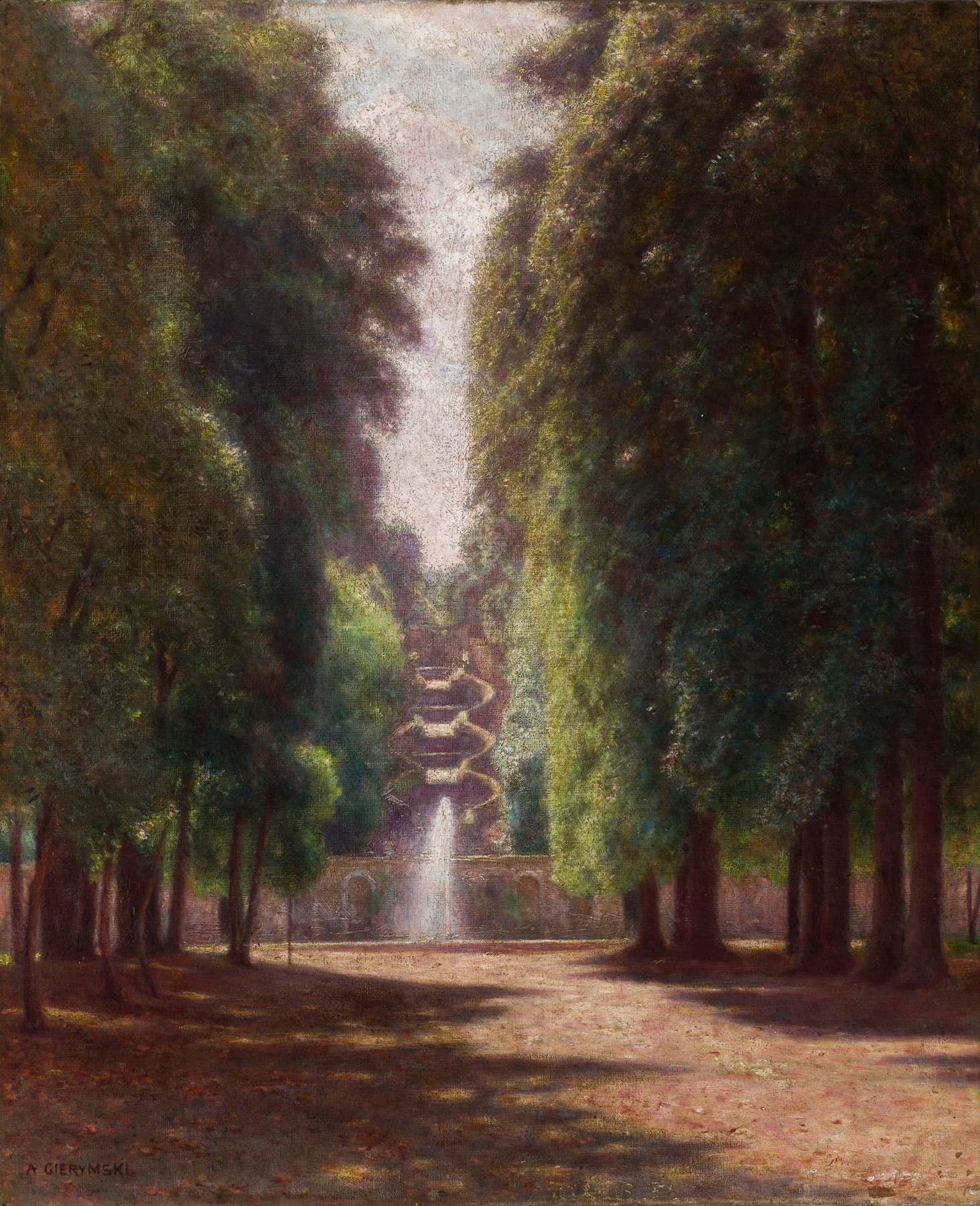 Villa Torlonia in Frascati, by Aleksander Gierymski, public domain