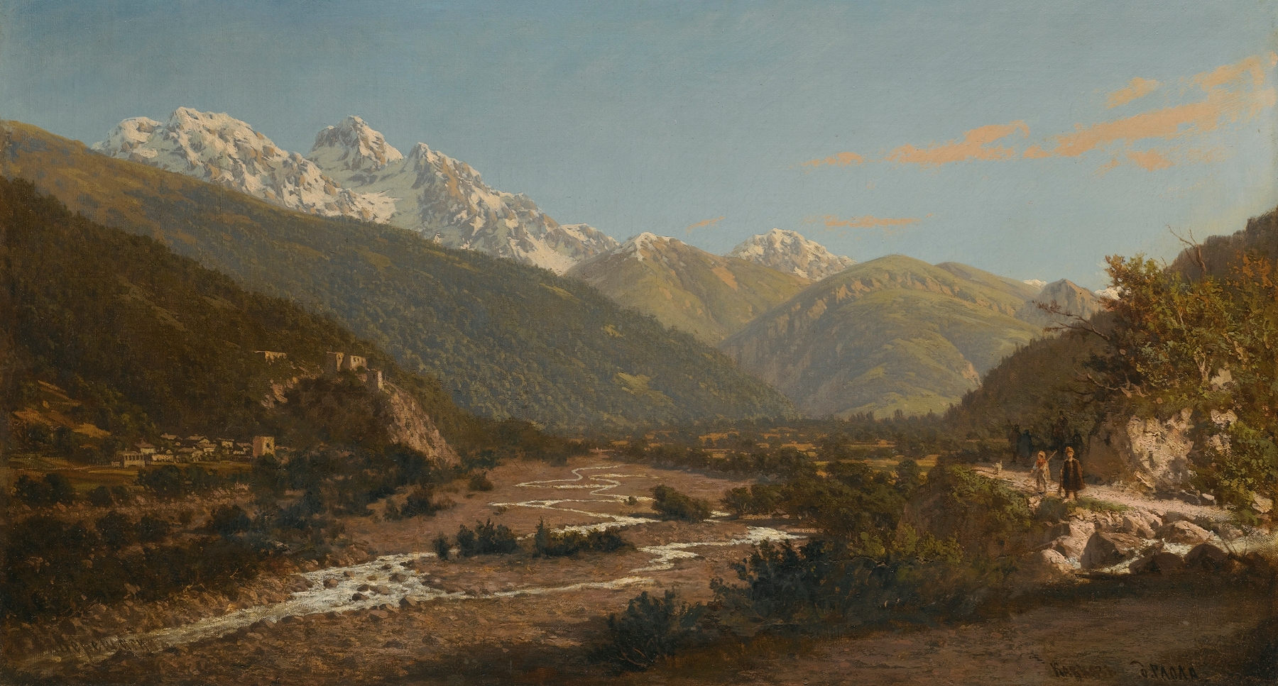 A View Of Mount Karaugom, Caucasus, by Petr Petrovich Vereshchagin, public domain