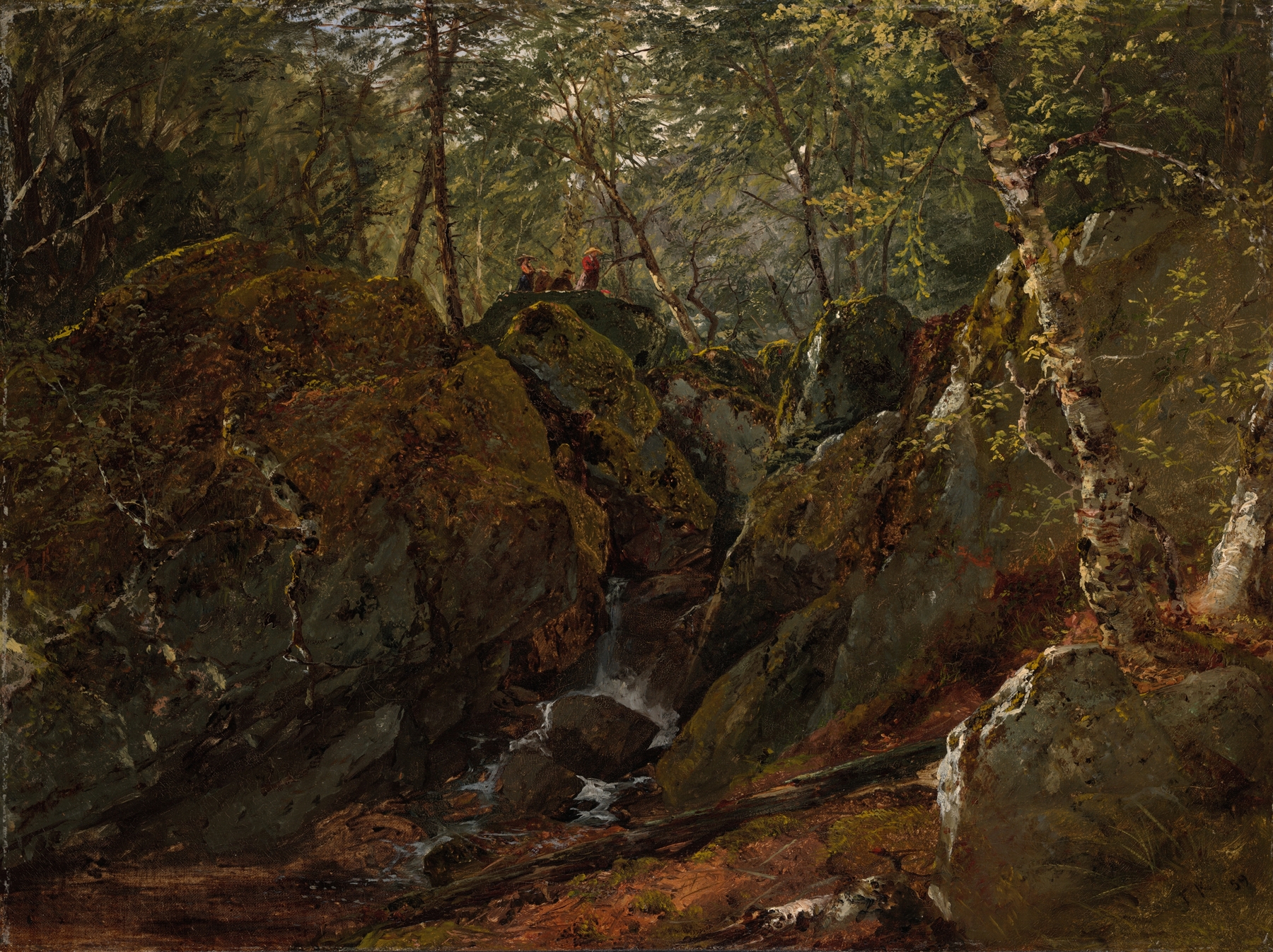 Catskill Waterfall, by John Frederick Kensett, public domain