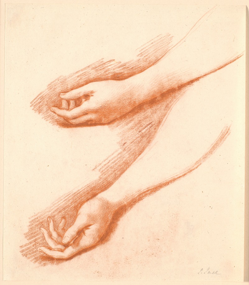 A study of a woman's left forearm by Jens Juel.