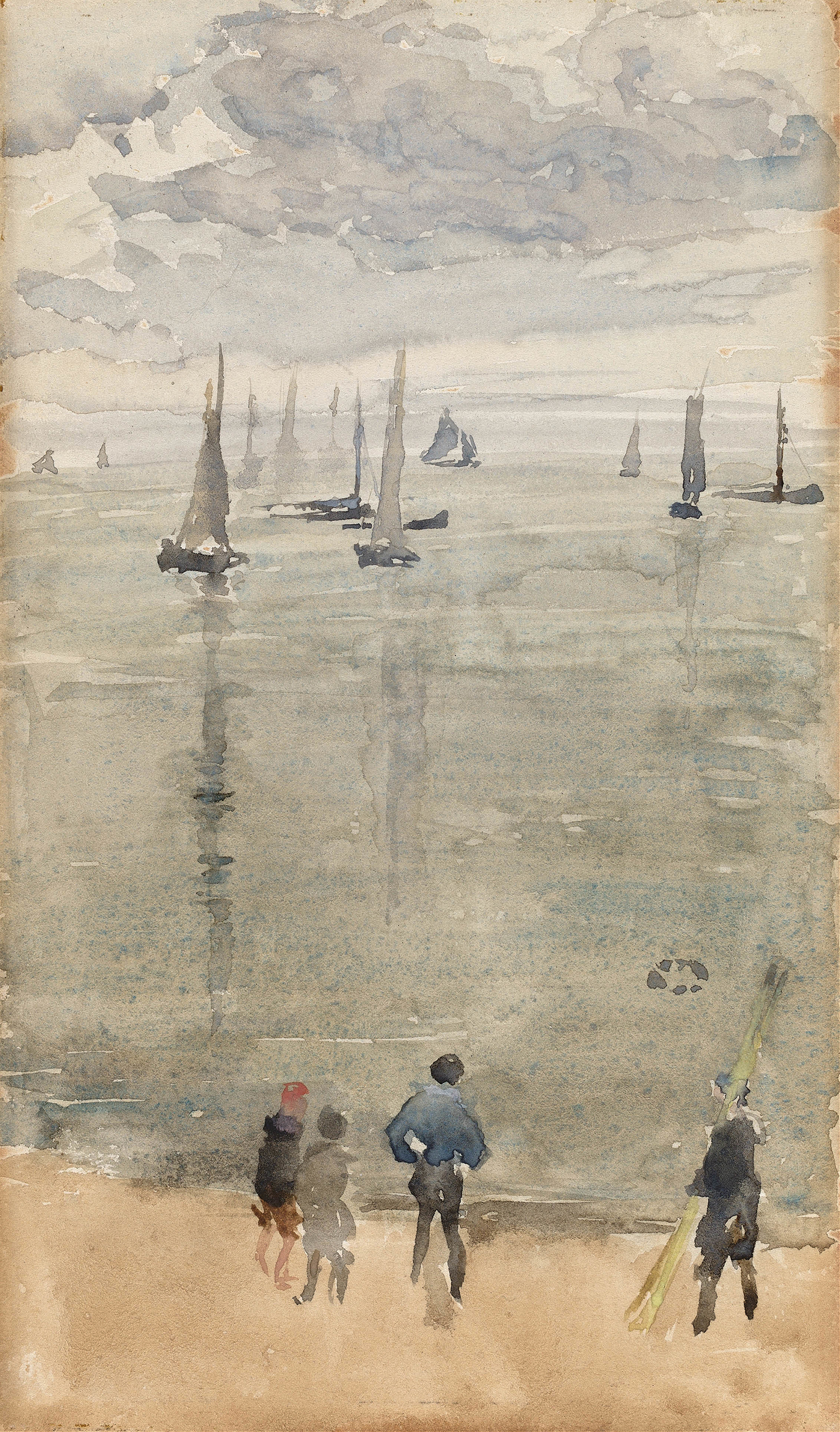 Violet…The Return of the Fishing Boats, by James Abbott McNeill Whistler, public domain