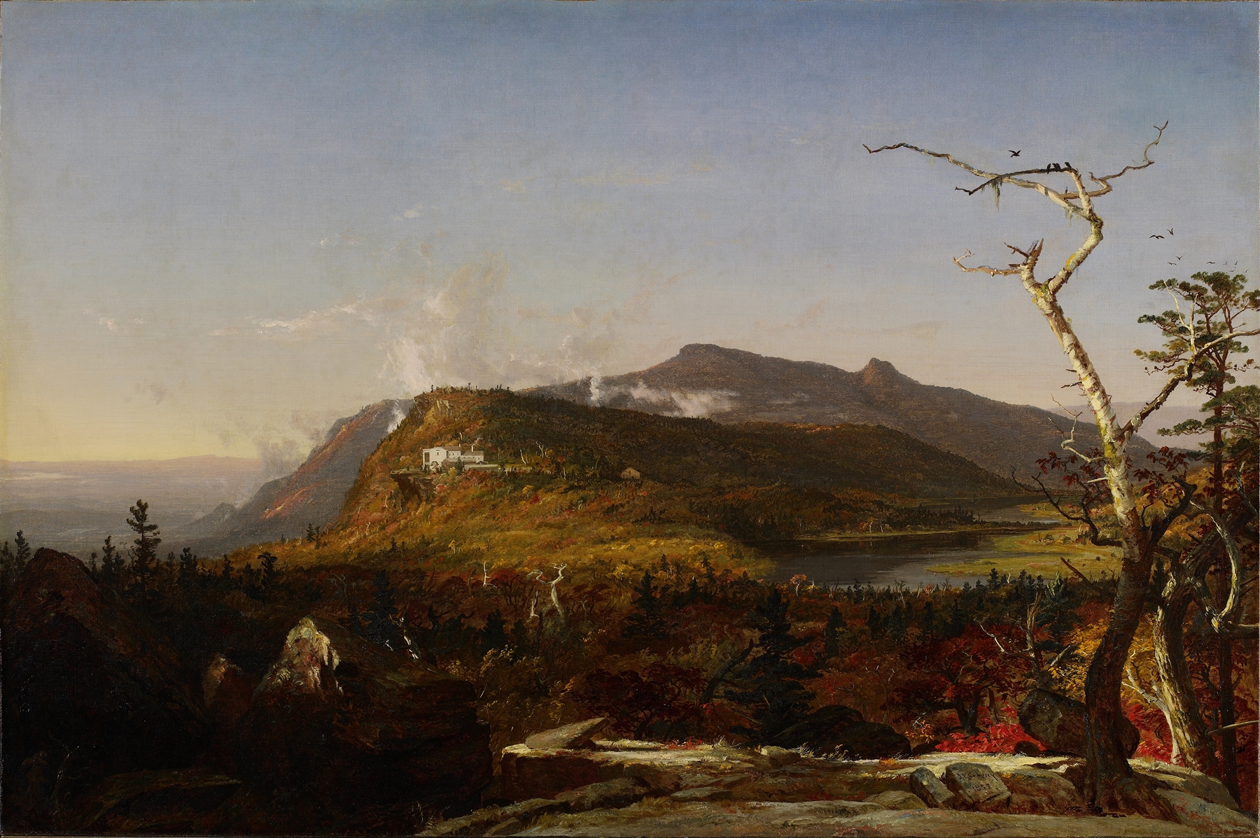 Catskill Mountain House, by Jasper Francis Cropsey, public domain