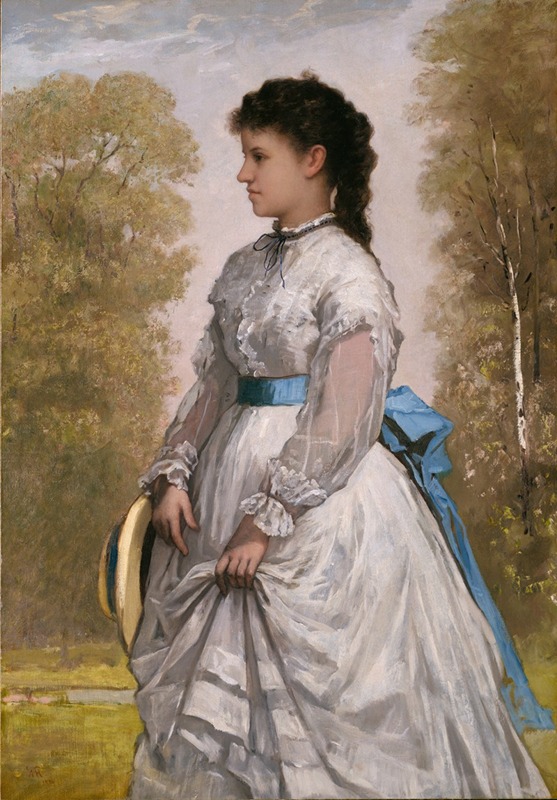 William Morris Hunt's 'Portrait of Agnes Elizabeth Claflin' captures a moment of serene beauty.