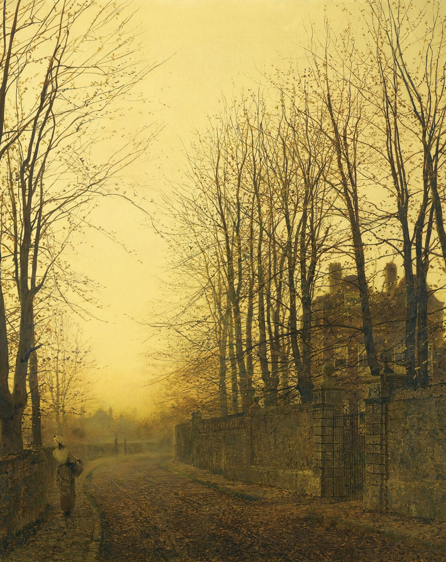 Late Autumn, by John Atkinson Grimshaw, public domain