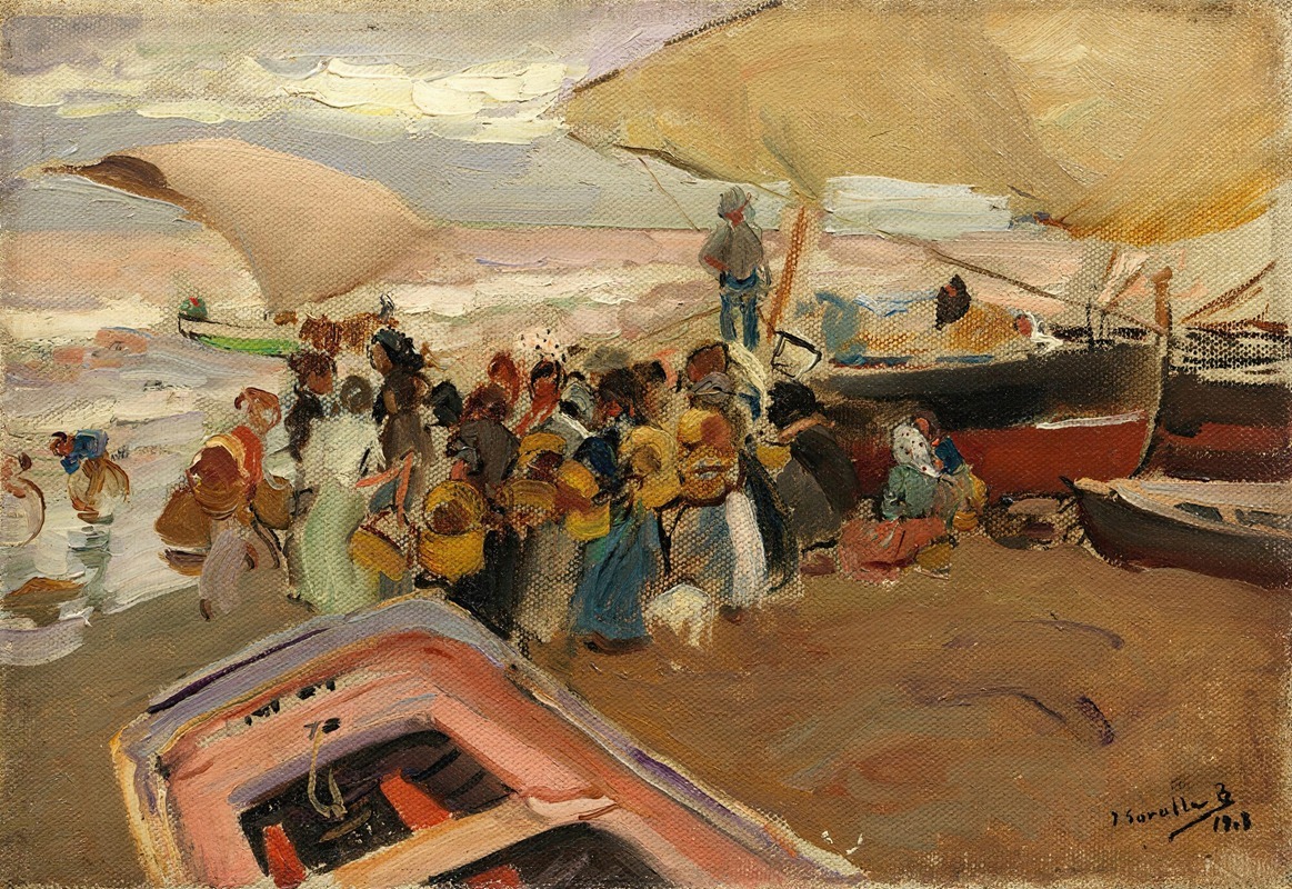 Joaquín Sorolla's 'Return Of The Catch' captures fishermen returning with their haul.