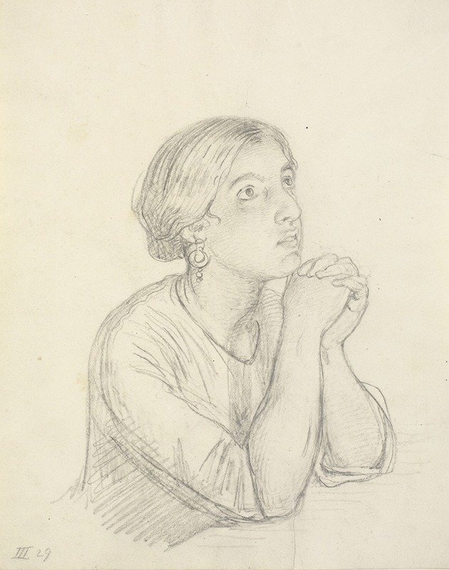A portrait of an Italian woman by Wilhelm Marstrand.
