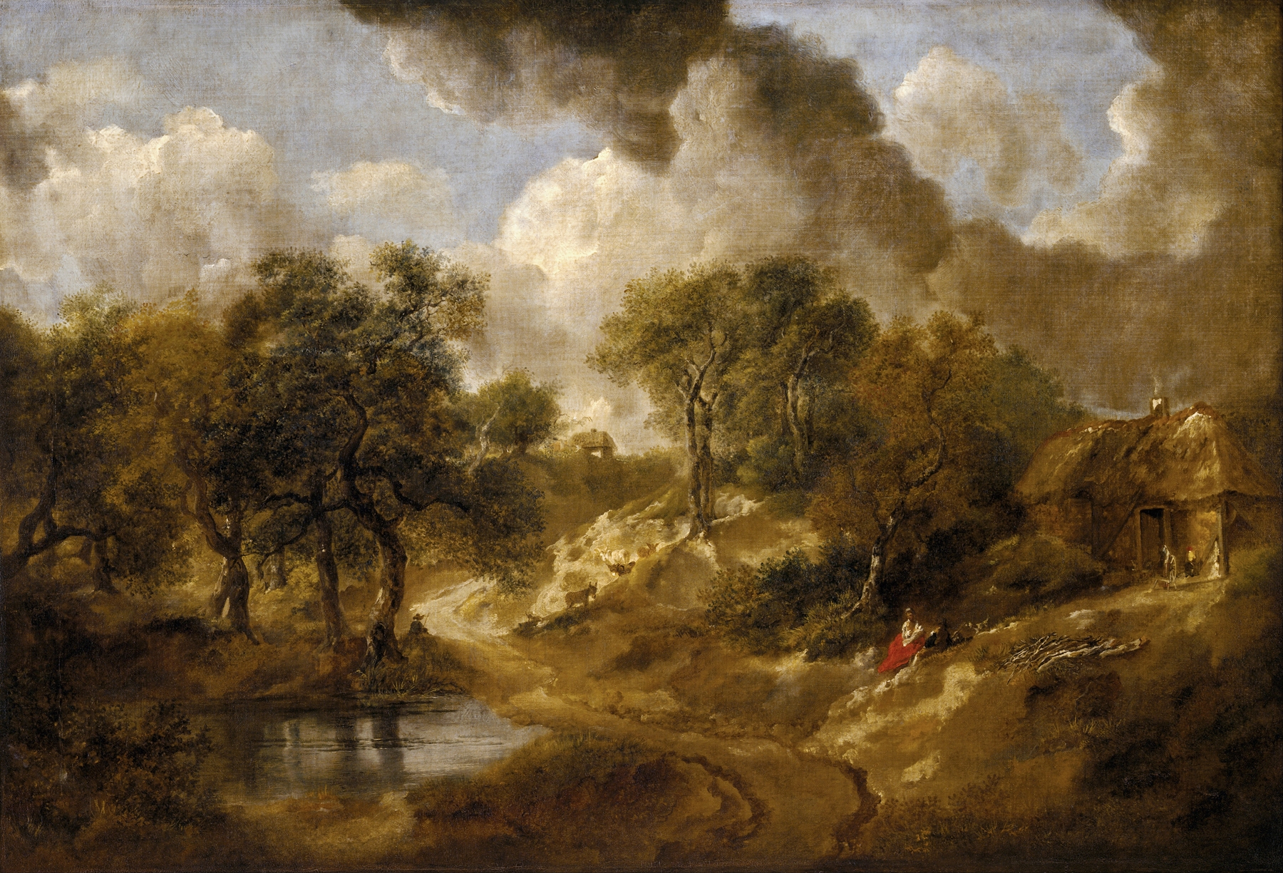 Landscape in Suffolk, by Thomas Gainsborough, public domain