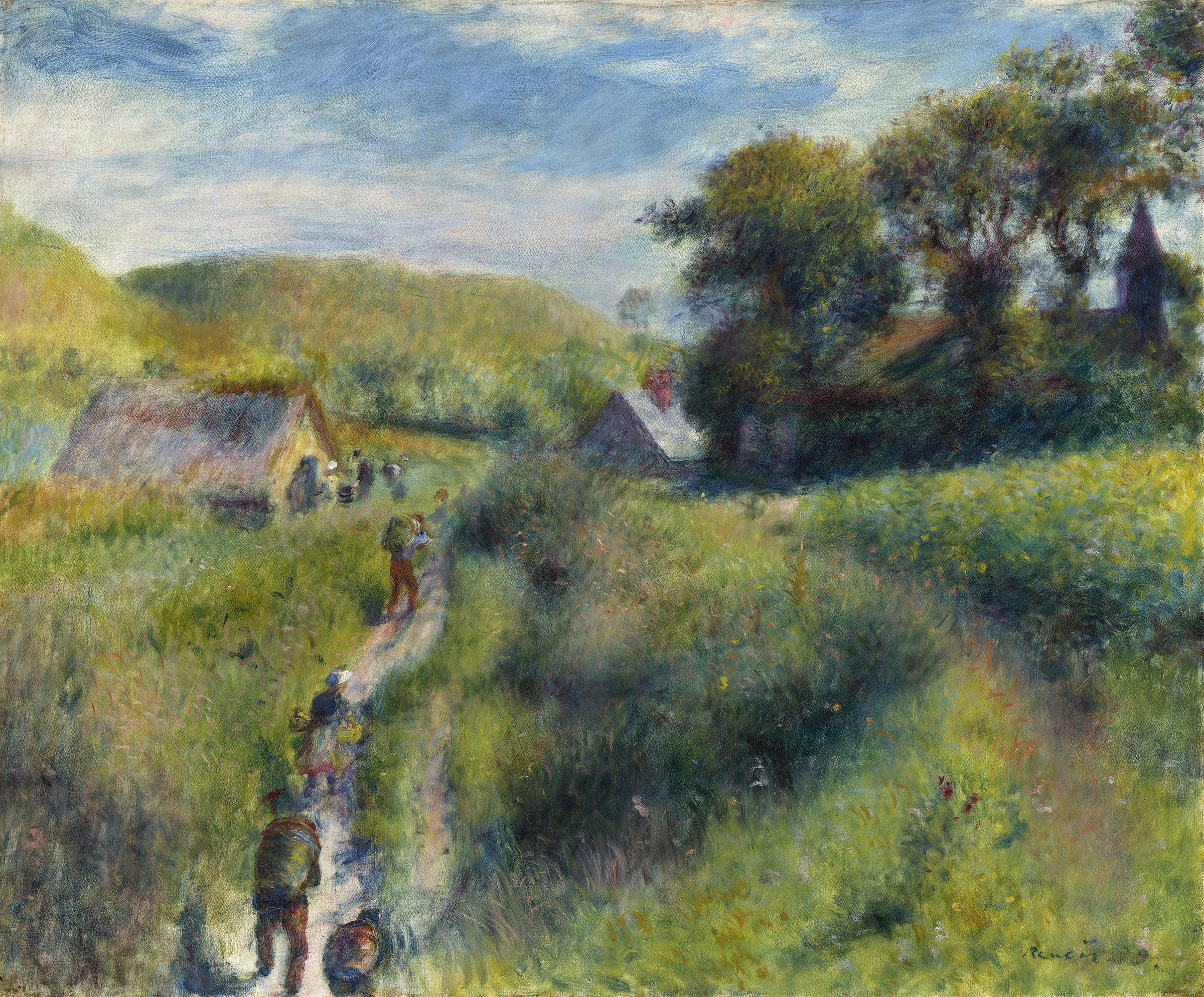 The Mussel Harvest, by Pierre-Auguste Renoir, public domain
