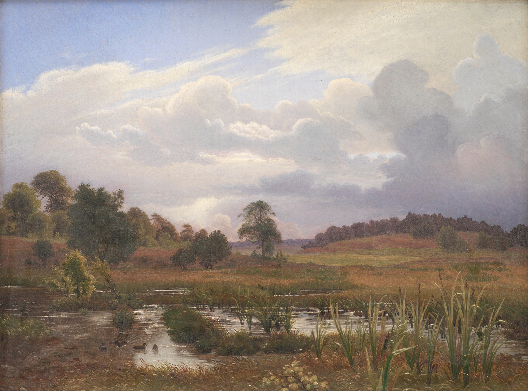 Landscape near the Forest Nordskoven, oil on canvas by Vilhelm Kyhn