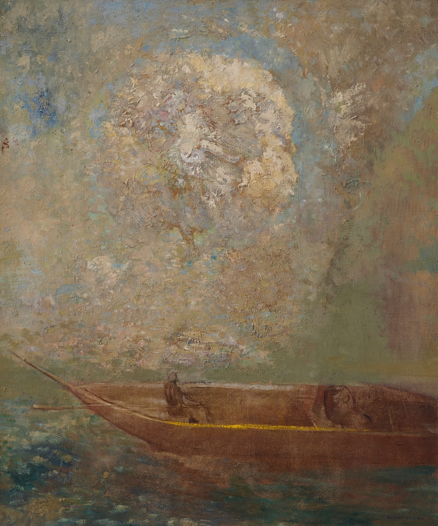 La Barque, by Odilon Redon, public domain