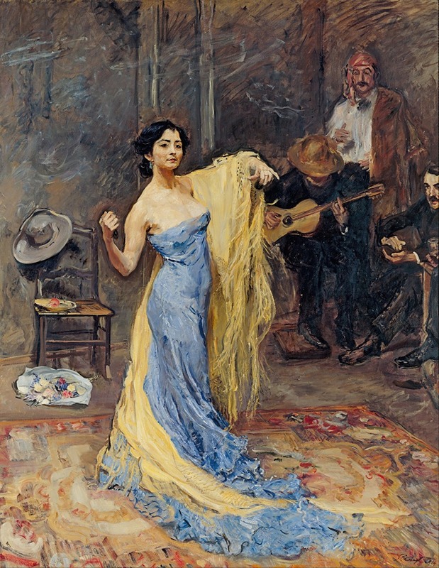 A portrait of the dancer Marietta di Rigardo by Max Slevogt.