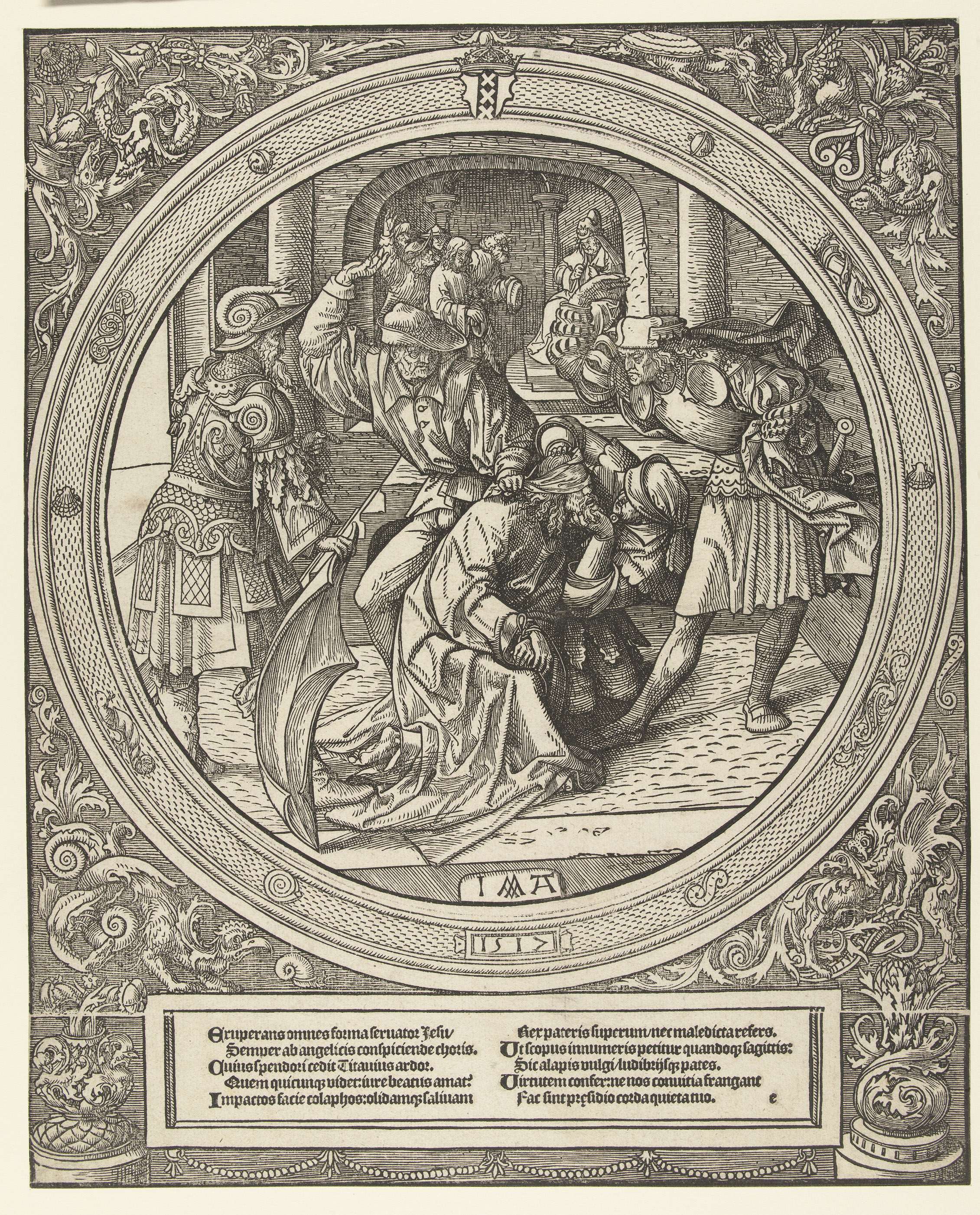 De bespotting van Christus, by Jacob Cornelisz van Oostsanen, public domain