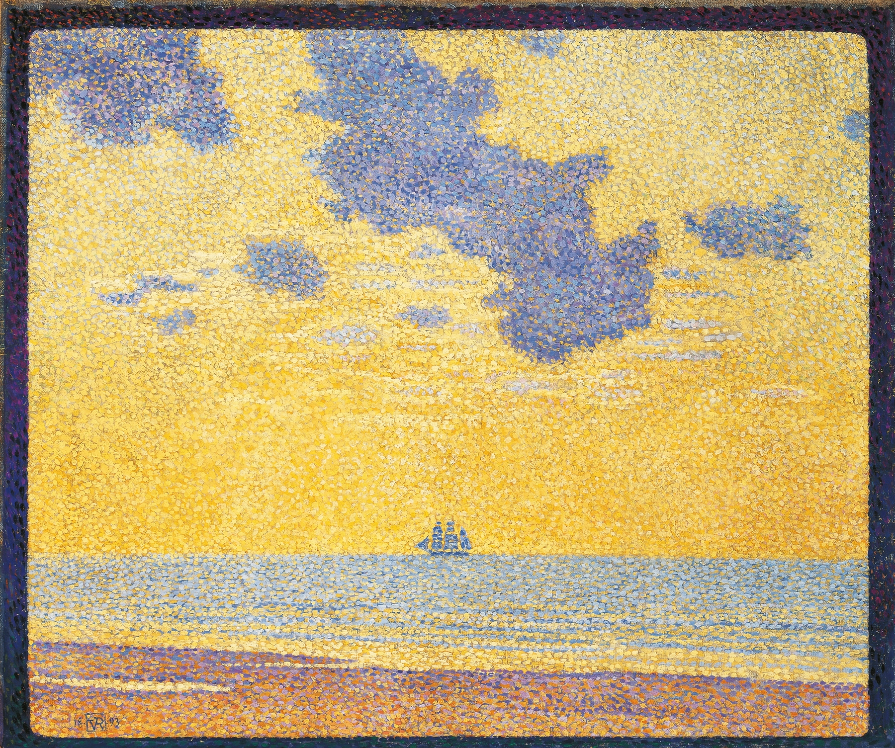 Big Clouds, by Theo van Rysselberghe, public domain