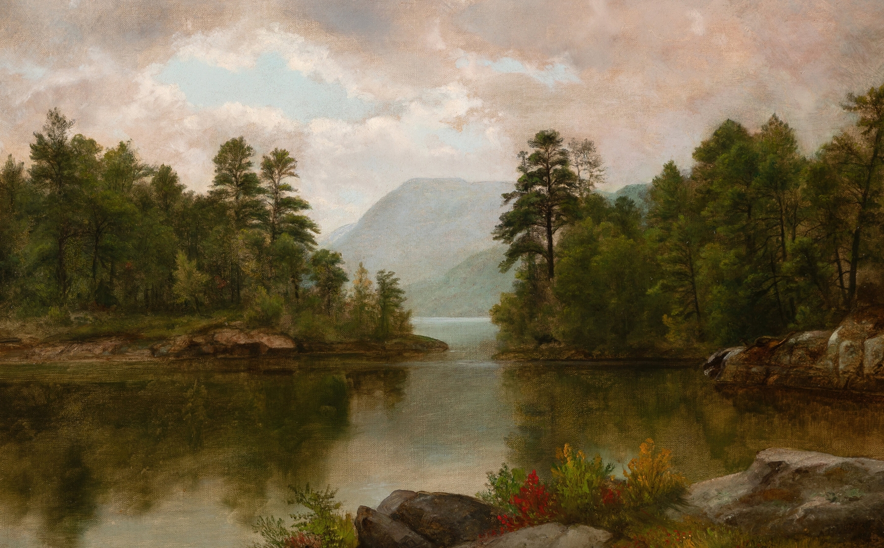 The Narrows, Lake George, by Asher Brown Durand, public domain