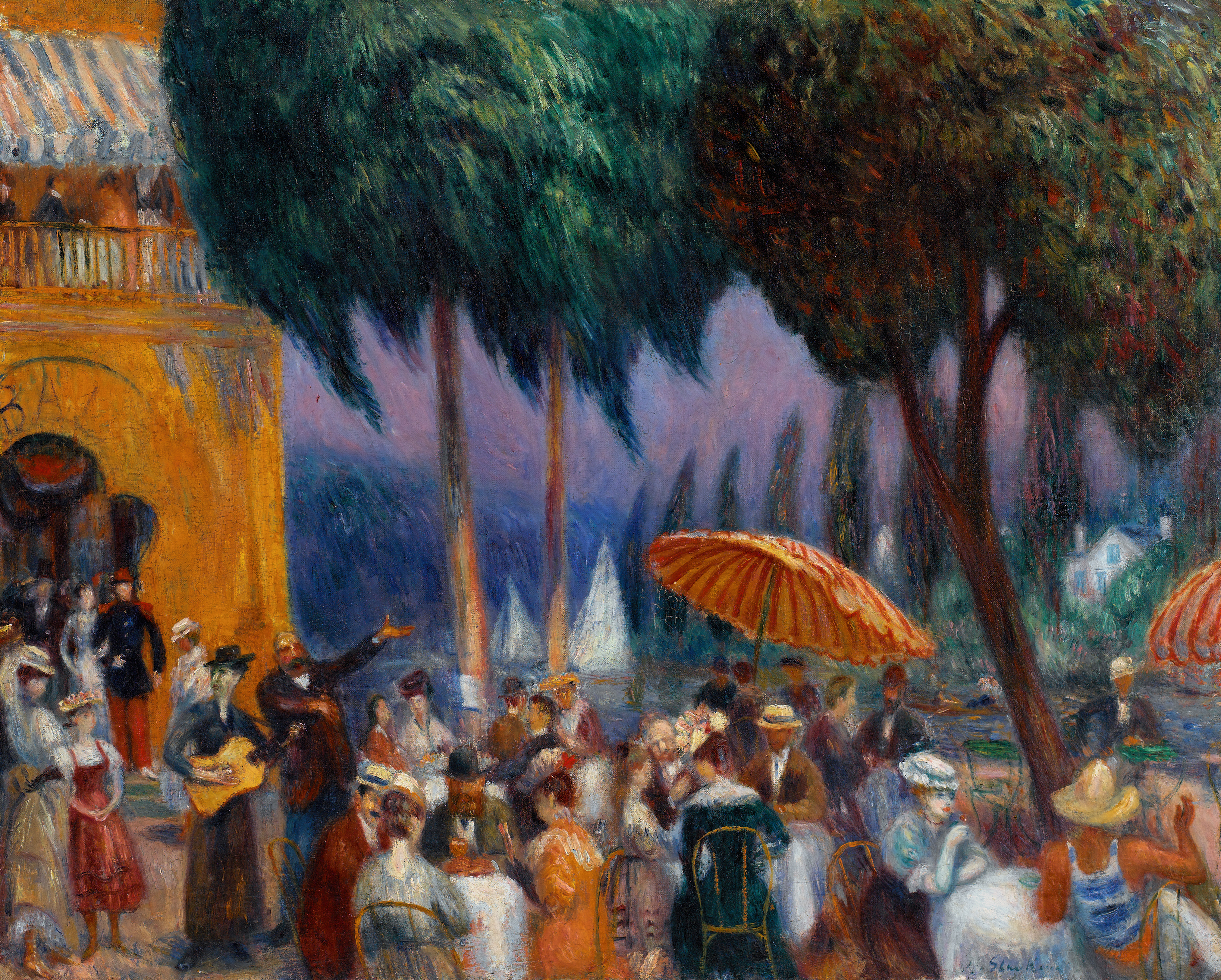 Sunday on the Marne, by William James Glackens, public domain
