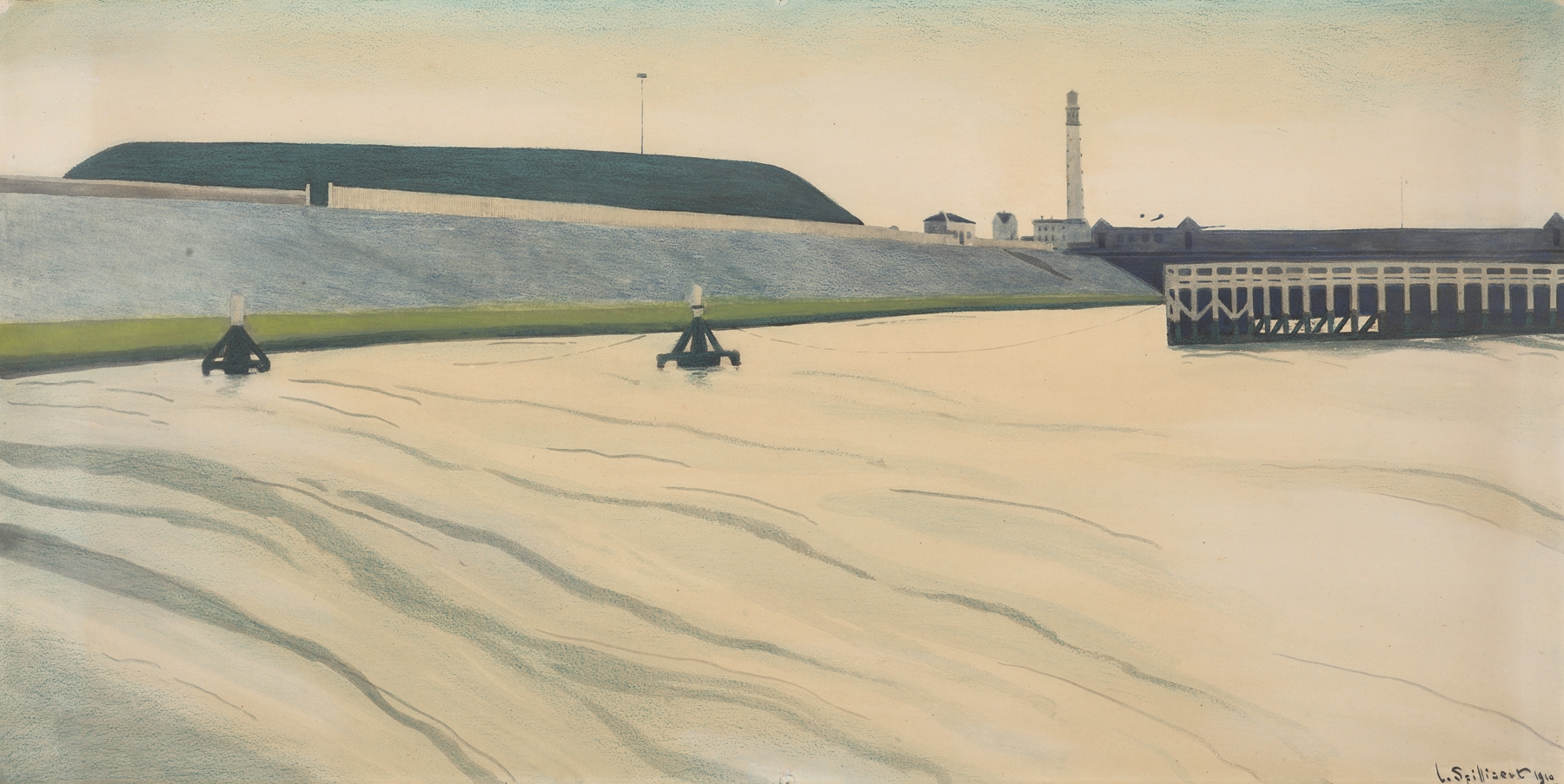 Haven te Oostende, by Léon Spilliaert, public domain