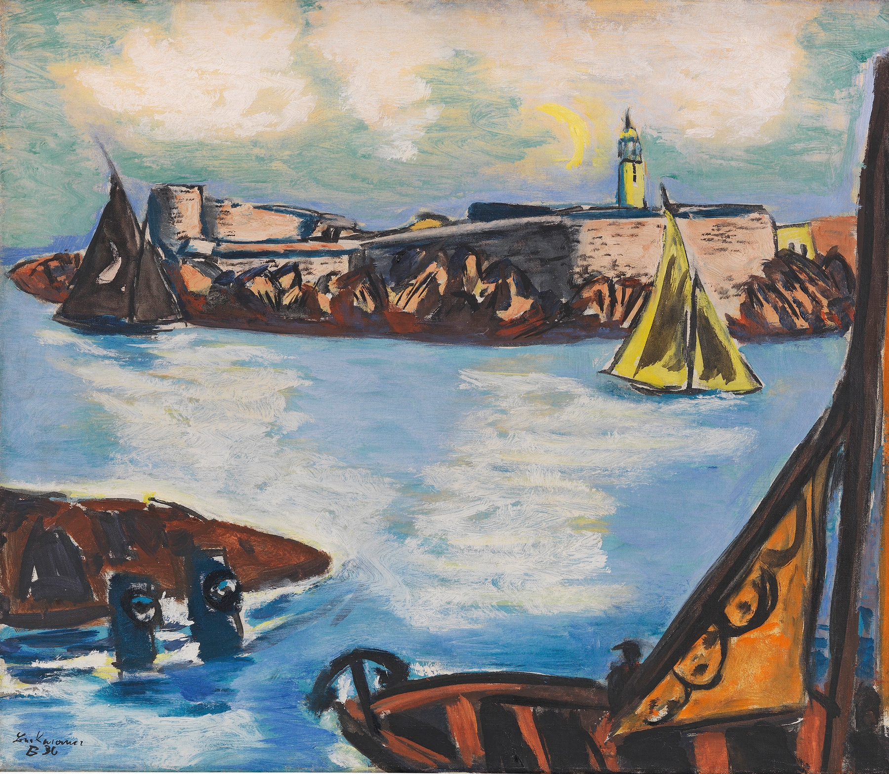 Château d’If, by Max Beckmann, public domain