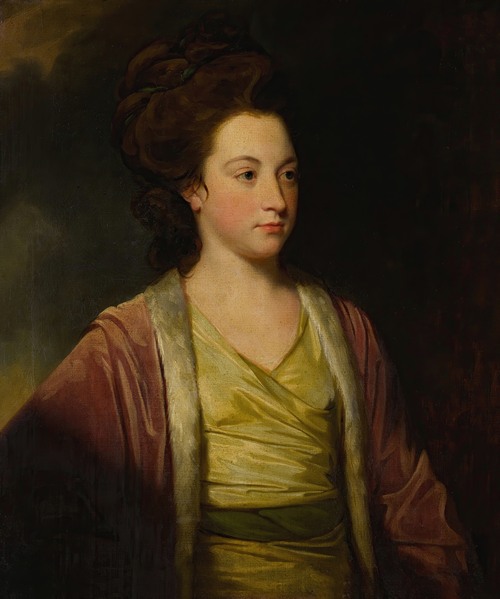 This painting depicts Frances Alicia Bennet, showcasing her elegance and poise.