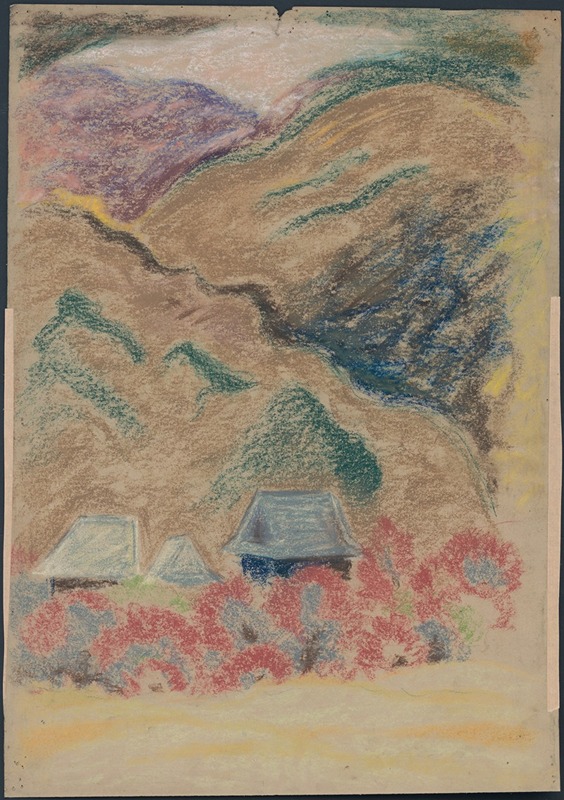 A painting titled 'Samota' by Arnold Peter Weisz-Kubínčan featuring a unique composition.