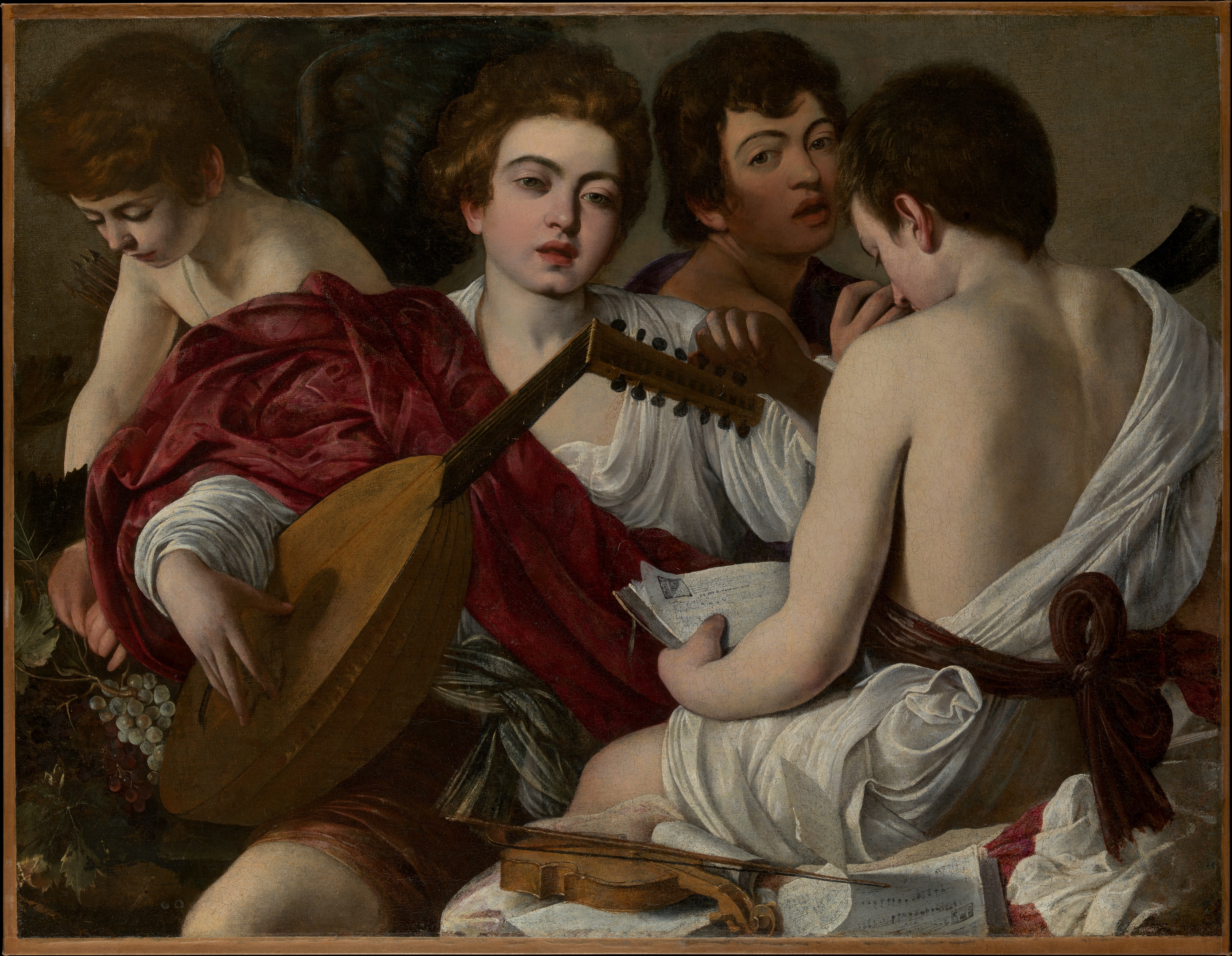 The Musicians, by Caravaggio (Michelangelo Merisi), public domain