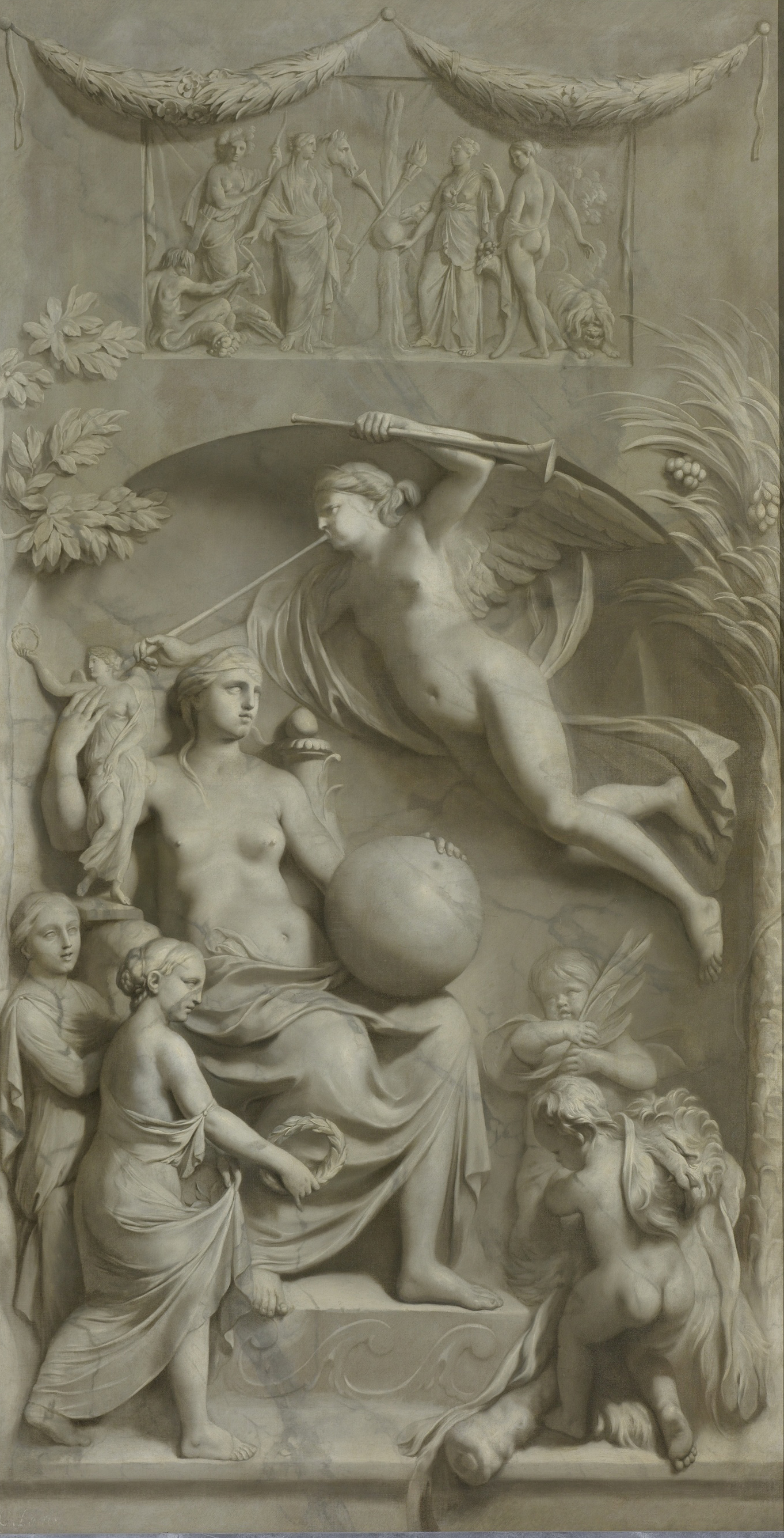 Allegory of Fame, by Gerard de Lairesse, public domain