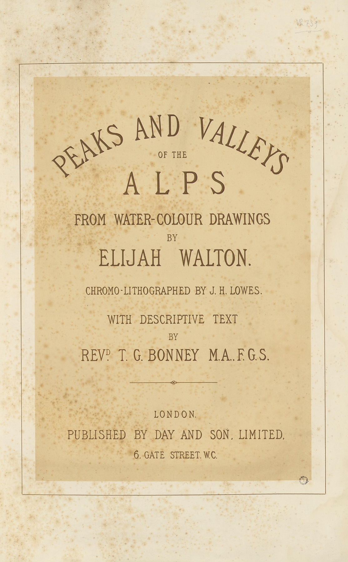 Peaks and Valleys of the Alps by Elijah Walton, oil painting depicting mountains and valleys.