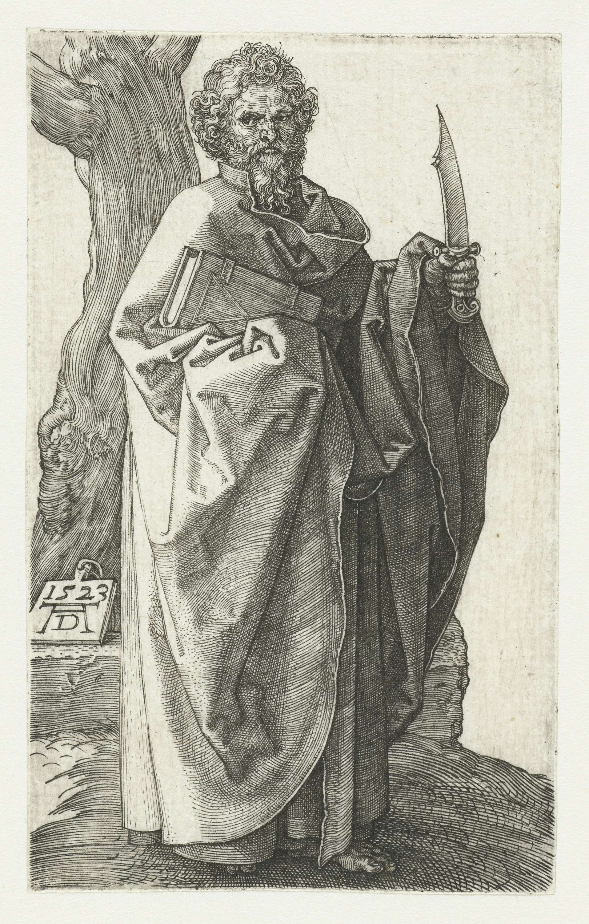 De apostel Bartholomeus, by Albrecht Dürer, public domain