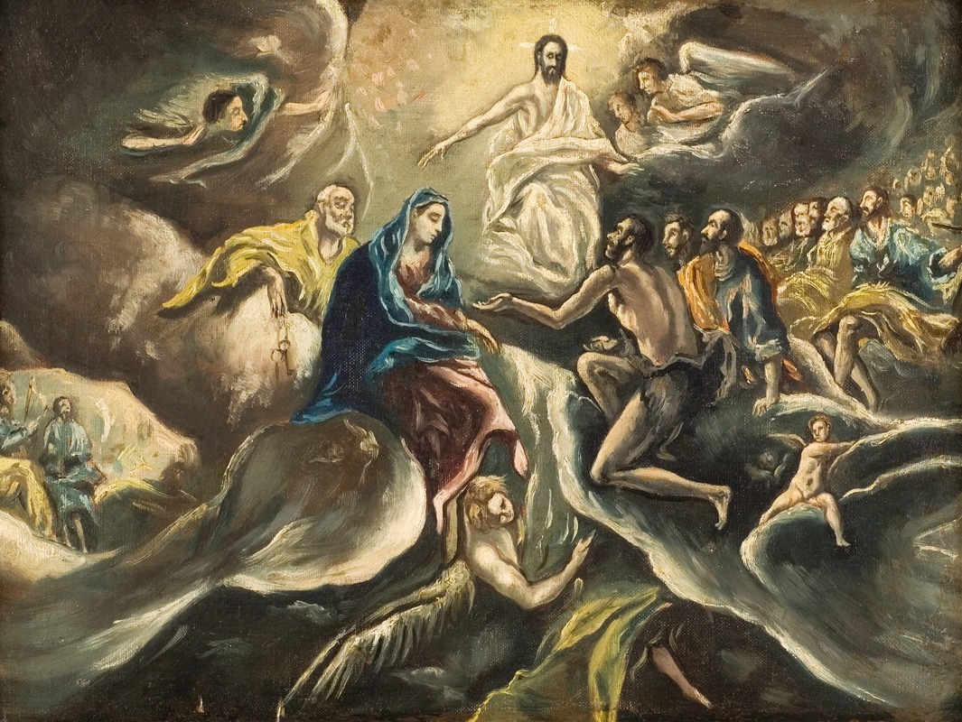 El Greco's 'Count Orgaz’ funeral' depicts a dramatic scene of a funeral with vivid colors and figures.