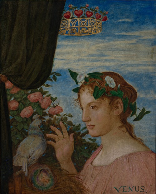 A painting depicting Venus, showcasing vibrant colors and intricate details.