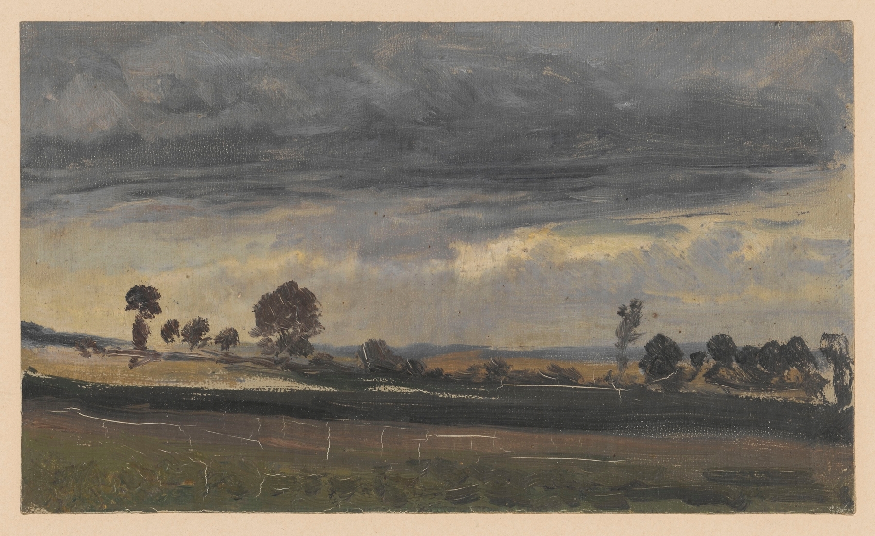 Meadows near Wysoki Kościół, oil on canvas by Adolf Dressler